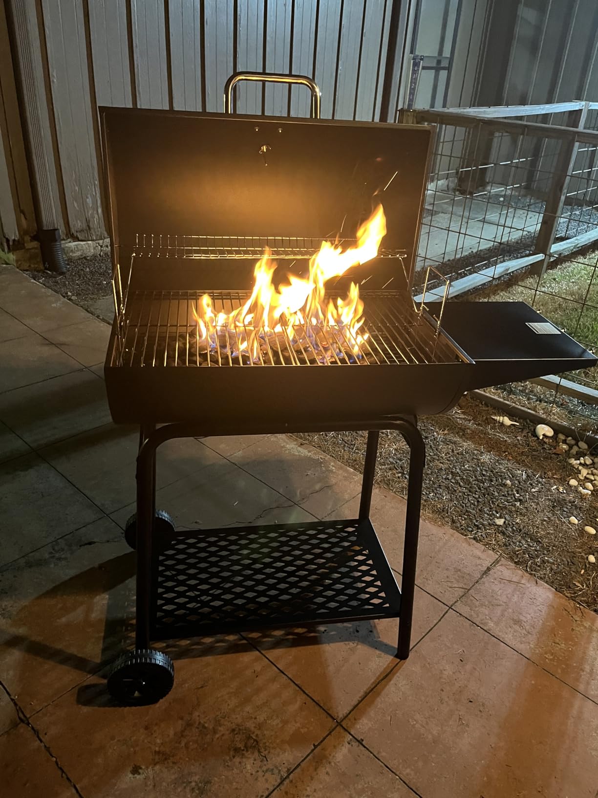 Royal Gourmet CC1830 28 Inch Barrel Charcoal Grill with Warming Rack, Outdoor BBQ Grill with 626 Sq. In. Grilling Space for Backyard, Patio and Parties, Black customer photo 2