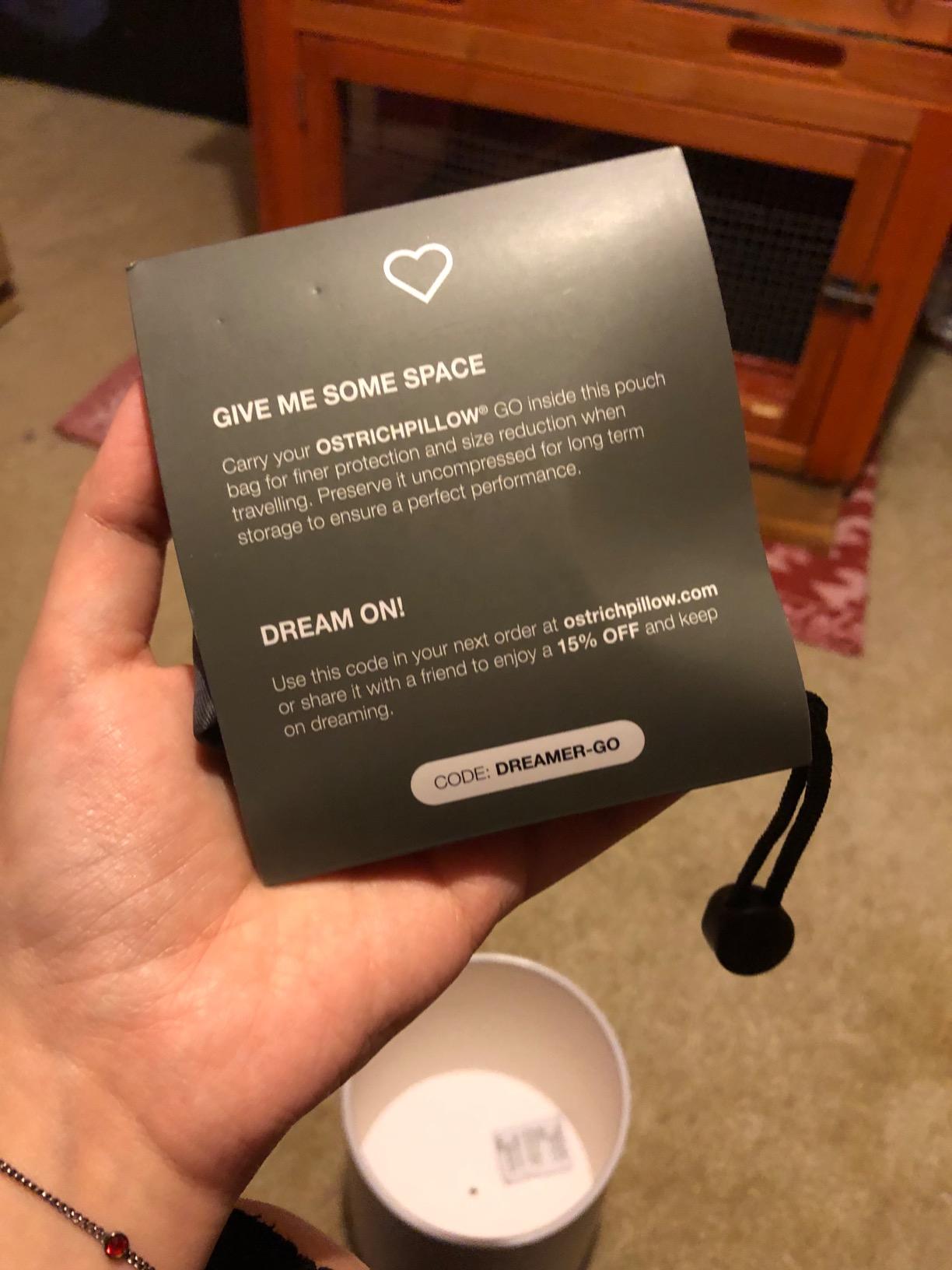 Ostrichpillow Go Neck Pillow, Travel Pillows for Airplanes, Premium Memory Foam Travel Pillow, 360º Ergonomic Design, Asymmetrical Sides, Travel Bag Included, Washable Modal Cover customer photo 1