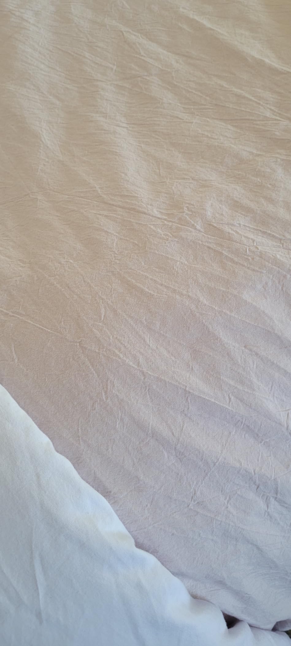 MooMee Bedding Duvet Cover Set 100% Washed Cotton Linen Like Textured Breathable Durable Soft Comfy (Solid Off White, Palatial King/Oversized King 120