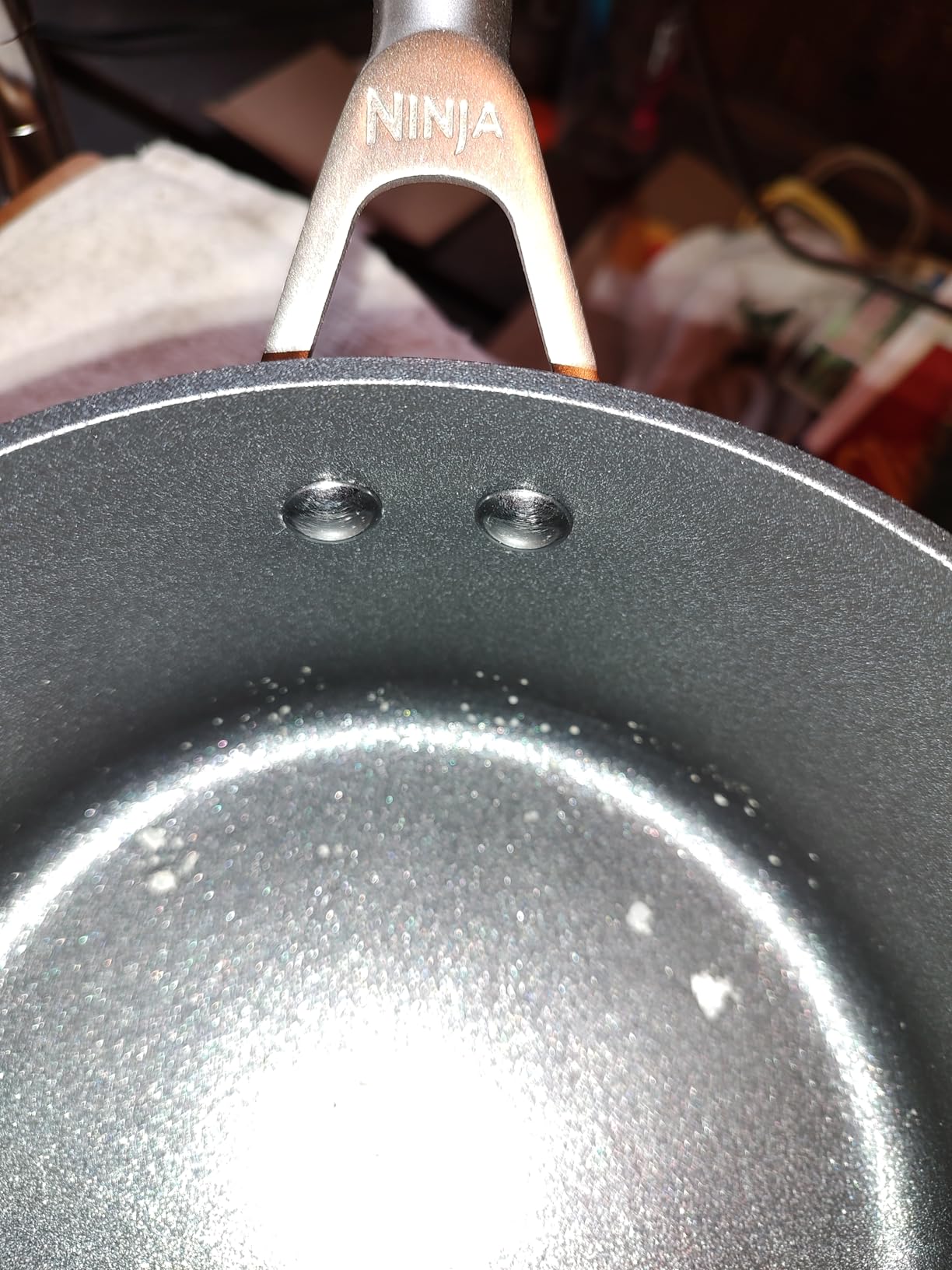 Ninja NeverStick Professional Hard-Anodized 10 Piece Pots & Pans Set, Nonstick Cookware Set, Durable, Oven Safe to 500°F, Slate Grey, C39500 customer photo 1