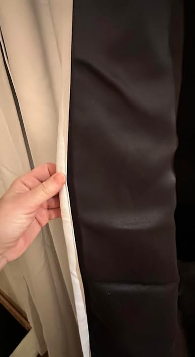 NICETOWN Full Shading Curtains 90 inches Long 2 Panels Set for Windows, Super Heavy-Duty Black Lined Blackout Curtains for Bedroom (White, Pack of 2, 52 inches W) customer photo 2