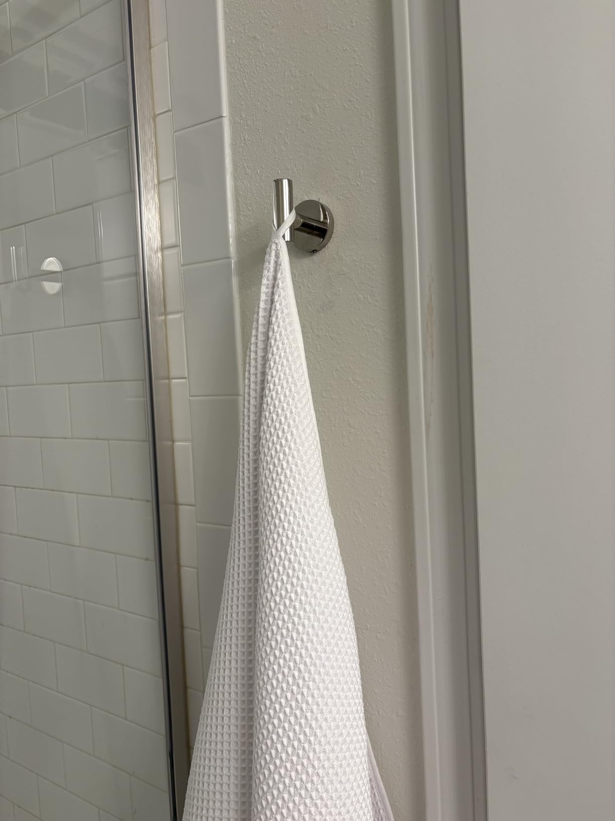 POLYTE 430 GSM Microfiber Quick Dry Lint Free Oversize Bath Towel Set, 6 Piece (Waffle Weave) customer photo 1