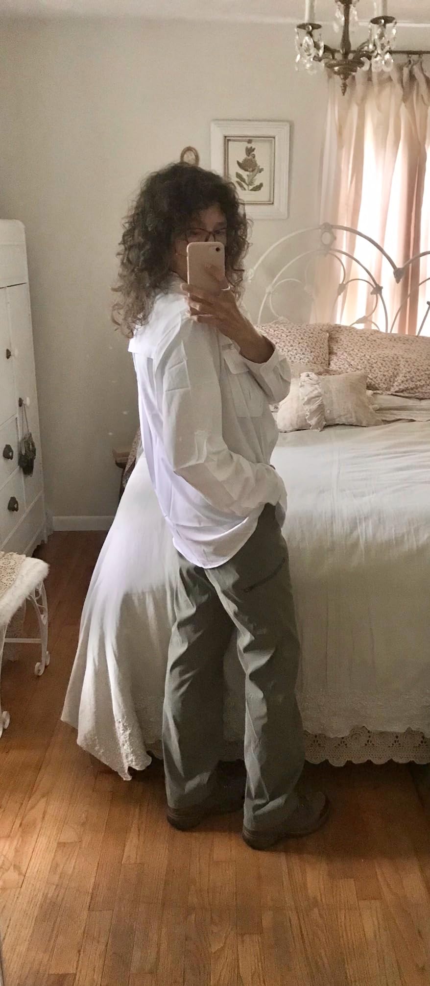 Women's UPF 50 Long Sleeve Sun Protection Shirts Safari Fishing Hiking customer photo 2