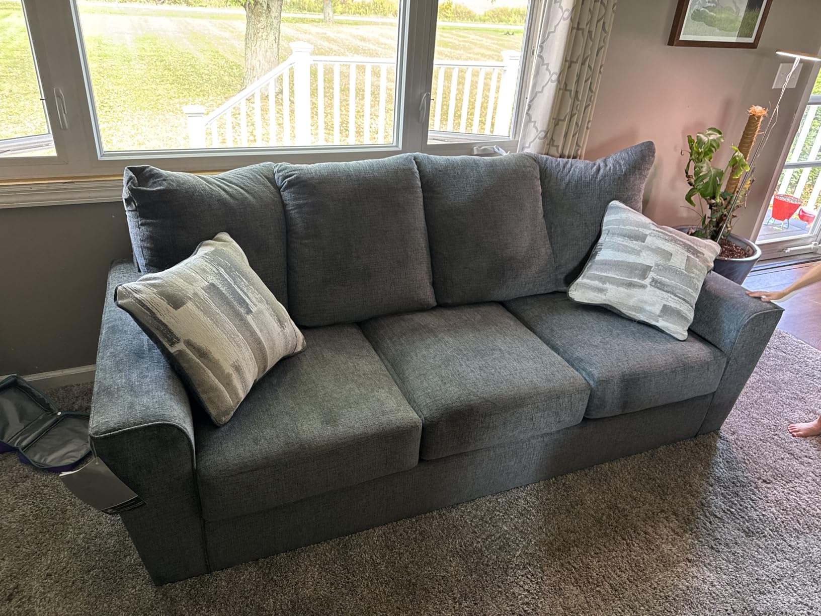 Signature Design by Ashley Stairatt Casual Sofa with Flared Arms, Gray customer photo 1