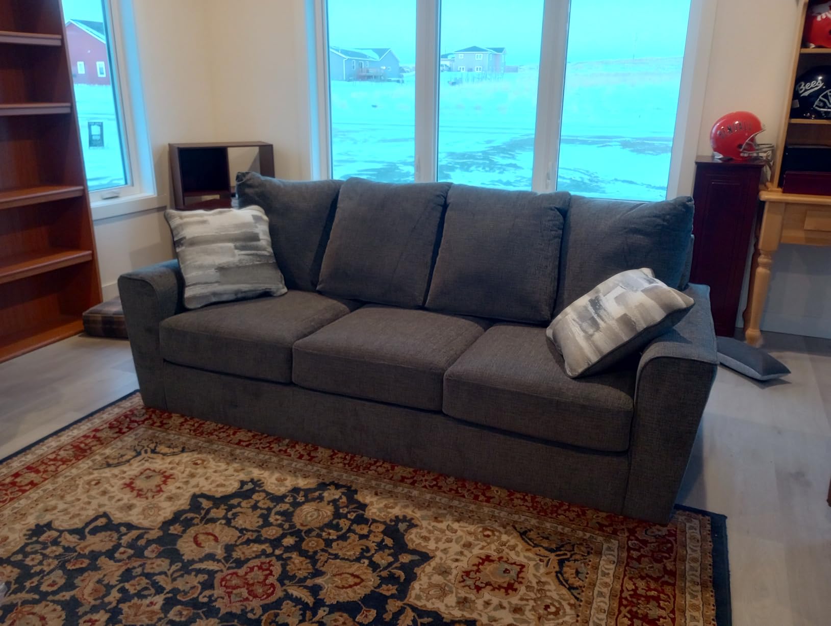 Signature Design by Ashley Stairatt Casual Sofa with Flared Arms, Gray customer photo 2