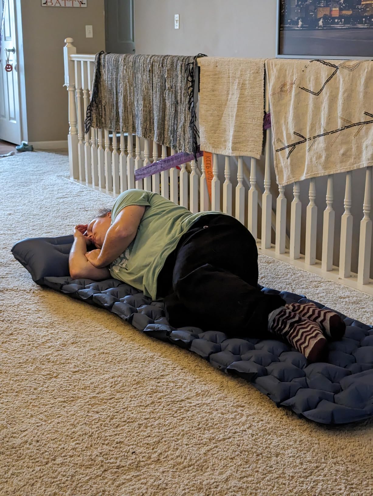 HiiPeak Sleeping Pad for Camping- Ultralight Inflatable Sleeping Mat with Built-in Foot Pump & Pillow, Upgraded Compact Camping Air Mattress for Tent, Backpacking, Hiking customer photo 2