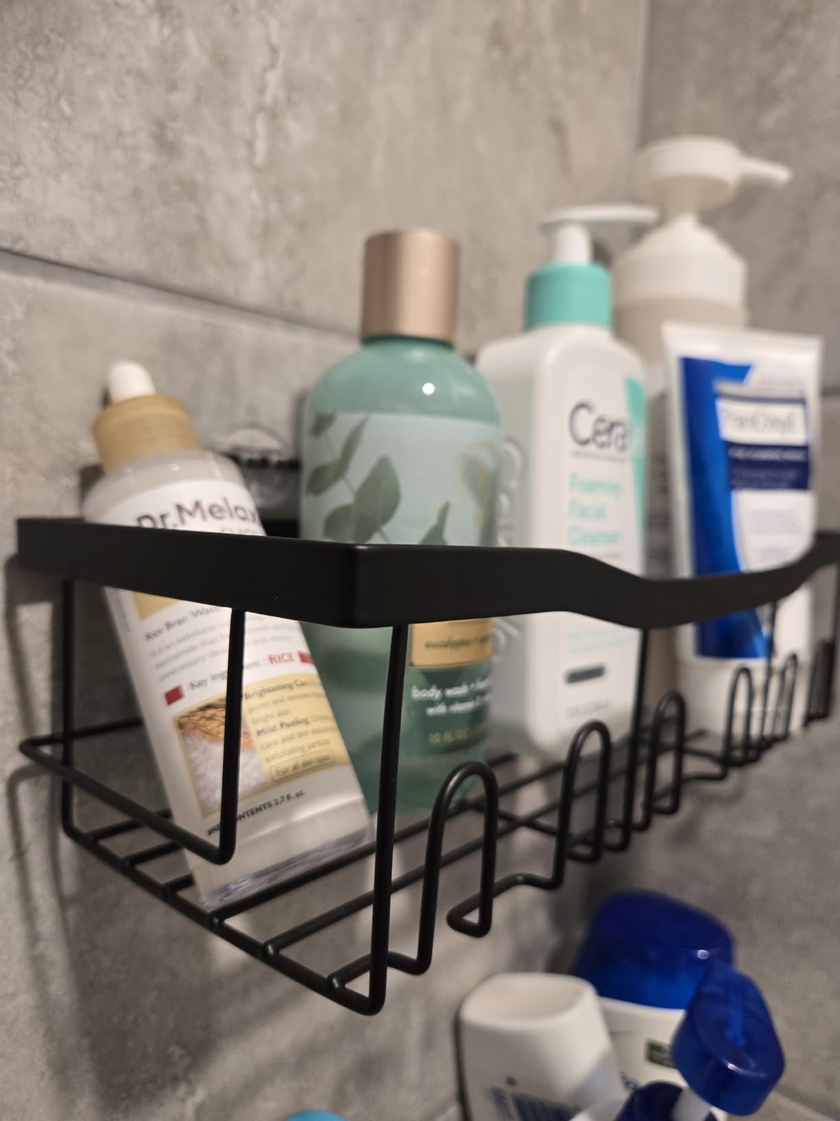 EUDELE Adhesive Shower Caddy, 5 Pack Rustproof Stainless Steel Bath Organizers With Large Capacity, No Drilling Shelves for Bathroom Storage & Home Decor customer photo 2