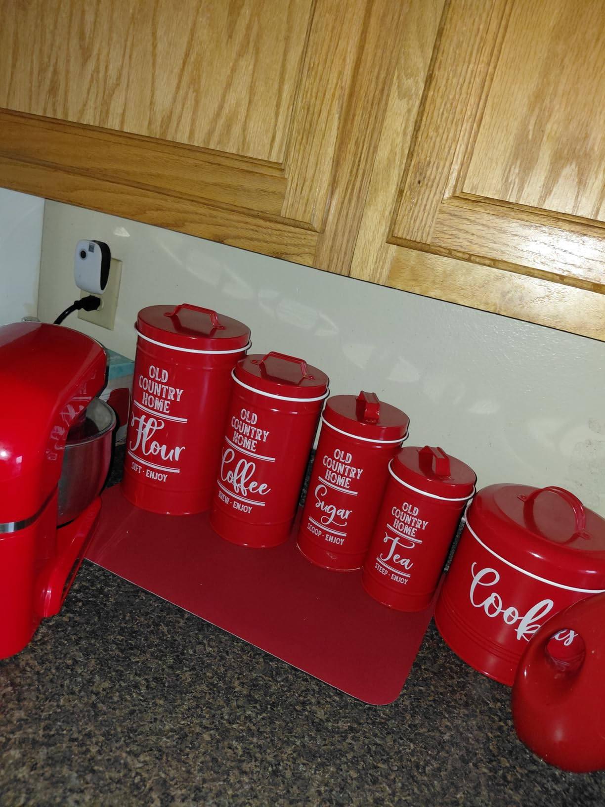 Canisters Sets for the Kitchen, Airtight Kitchen Canisters for Countertop, Flour and Sugar Containers customer photo 2