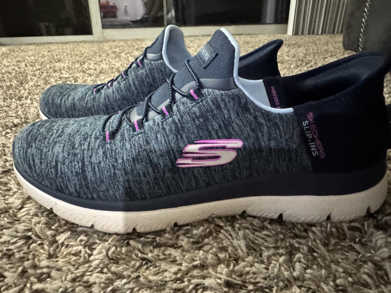 Skechers Women's Summits Dazzling Haze Hands-Free Slip-Ins - Memory Foam Insole, Heel Pillow, Vegan Materials Sneaker customer photo 2