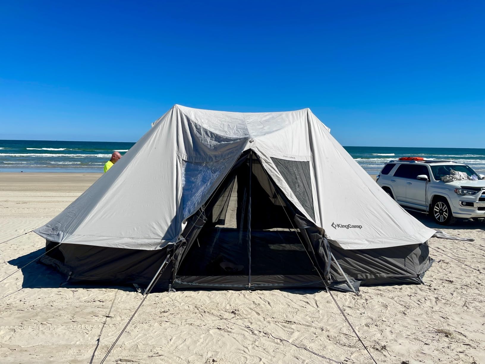 KingCamp Canvas Bell Yurt Tents, 4 Seasons Large Waterproof & Windproof Luxury Glamping Tent w/Stove Jack customer photo 1
