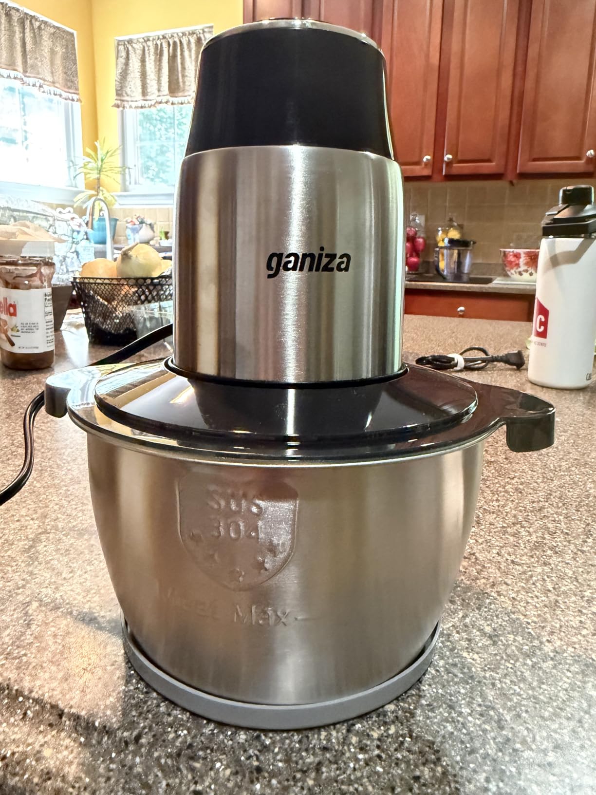 GANIZA Food Processors, Electric Food Chopper with Meat Grinder & Vegetable Chopper - 2 Bowls (8 Cup+8 Cup) with Powerful 450W Copper Motor - Includes 2 Sets of Bi-Level Blades for Fruits/Meat/Nuts customer photo 1