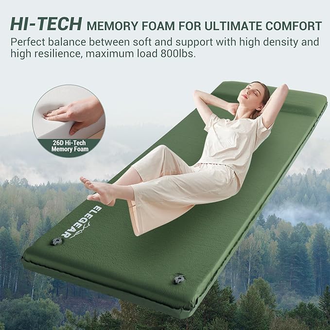 Elegear CumbreX Self Inflating Sleeping Pad, 3.15