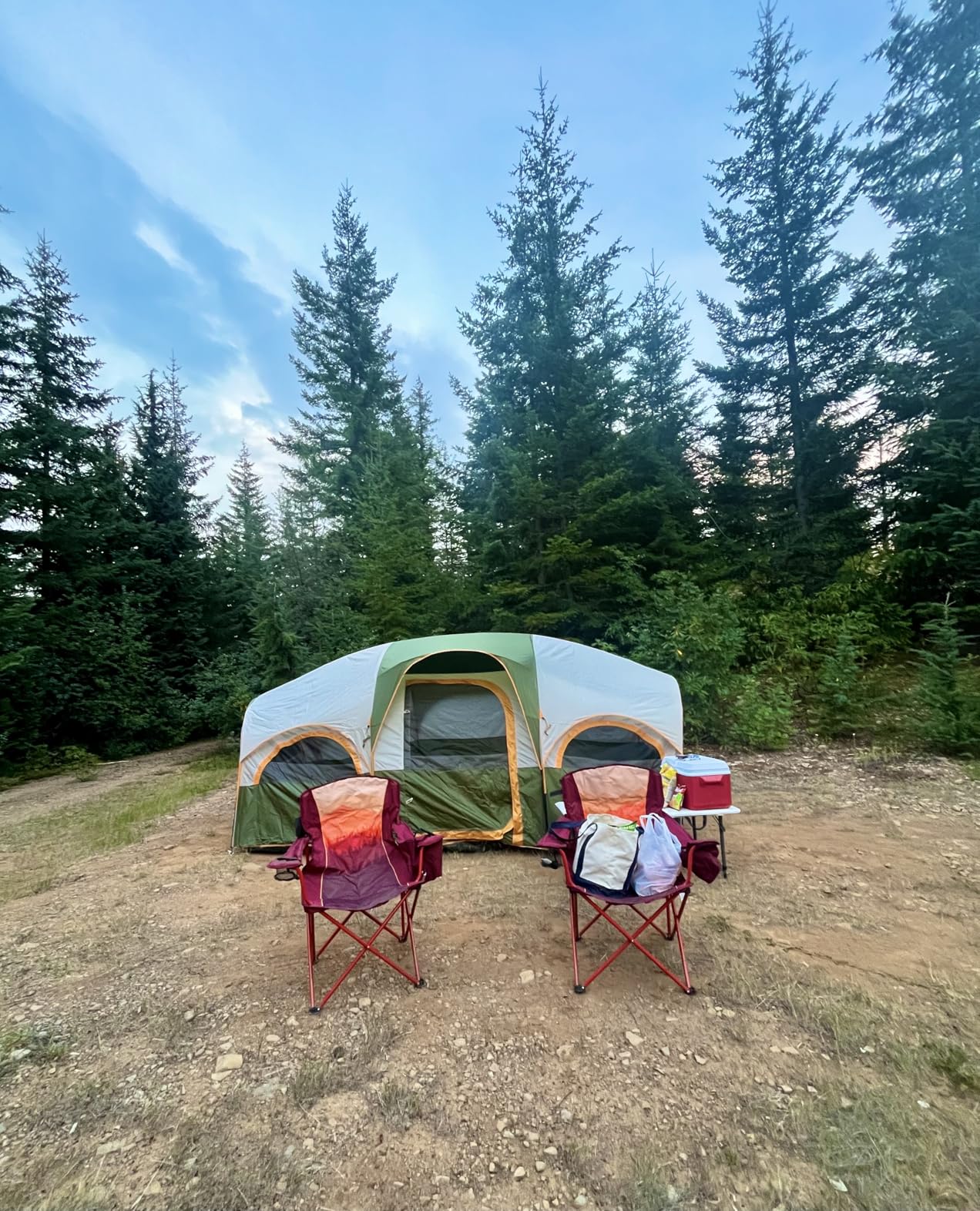 GoHimal 8 Person Tent for Camping, Waterproof Windproof Family Tent with Rainfly, Divided Curtain Design for Privacy Space, Portable with Carry Bag customer photo 2