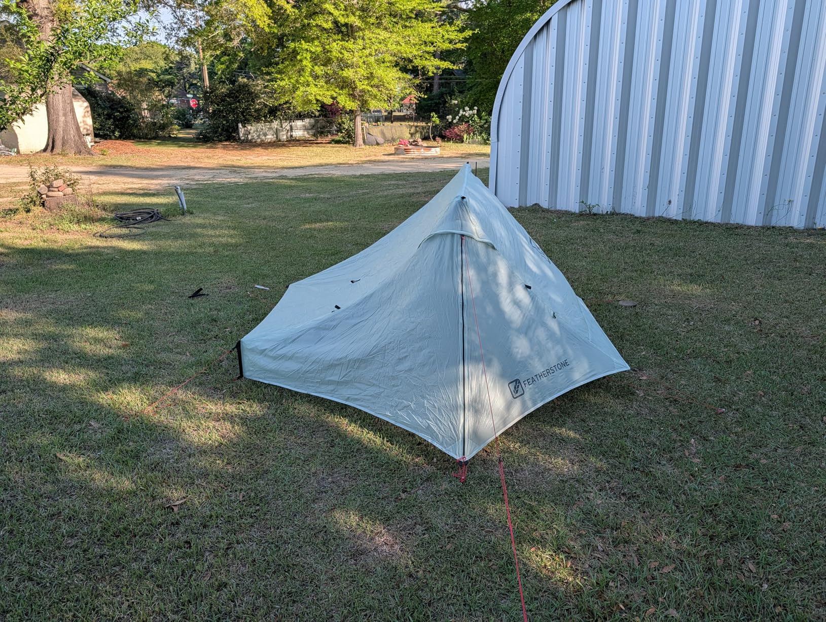 Featherstone Backbone Ultralight Tent for Backpacking, Camping, Thru Hiking - Trekking Pole Backpacking Tent - Waterproof, Single-wall, Durable Shelter - Compact, Light, & Easy to Carry customer photo 1