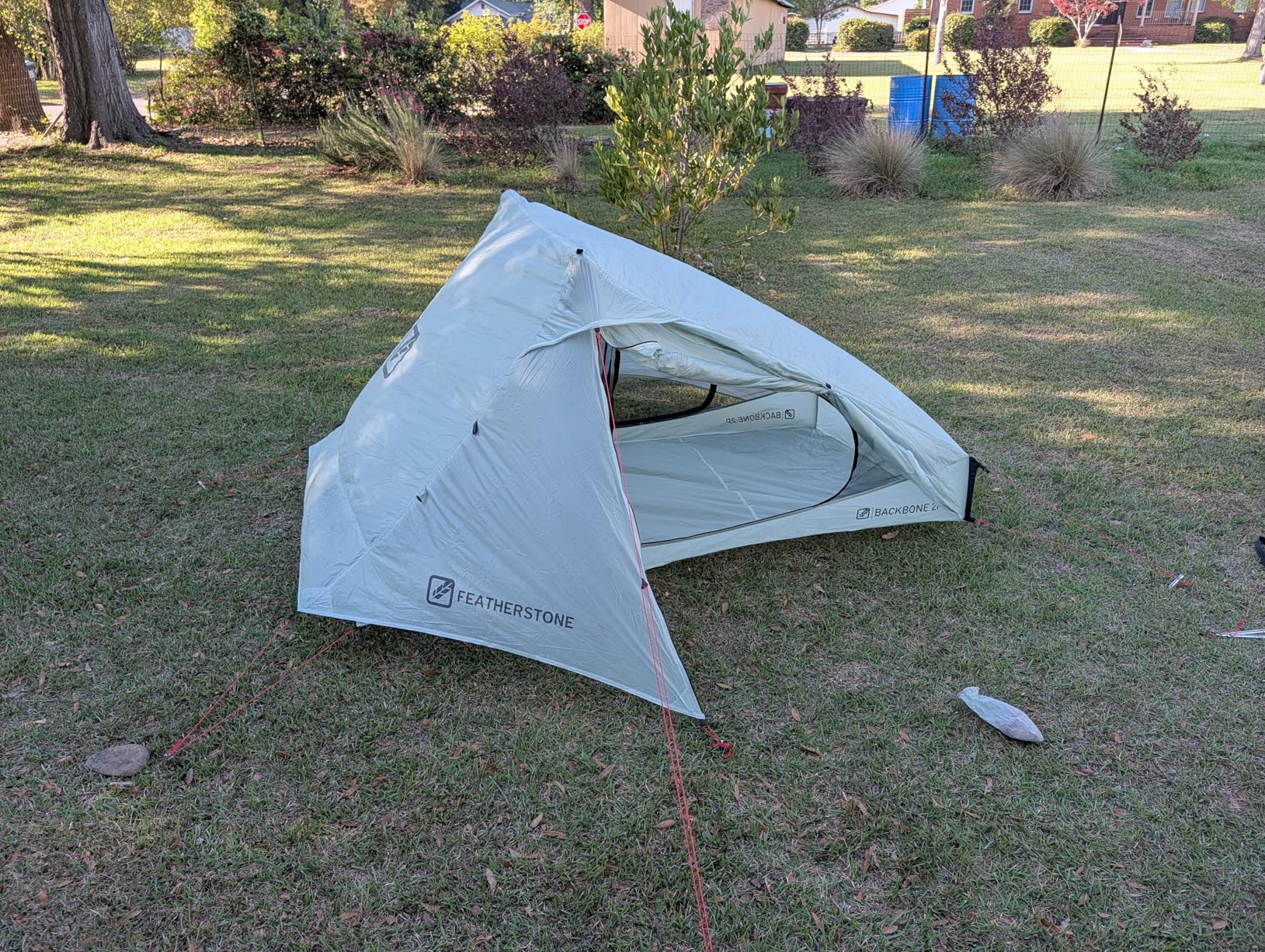 Featherstone Backbone Ultralight Tent for Backpacking, Camping, Thru Hiking - Trekking Pole Backpacking Tent - Waterproof, Single-wall, Durable Shelter - Compact, Light, & Easy to Carry customer photo 2