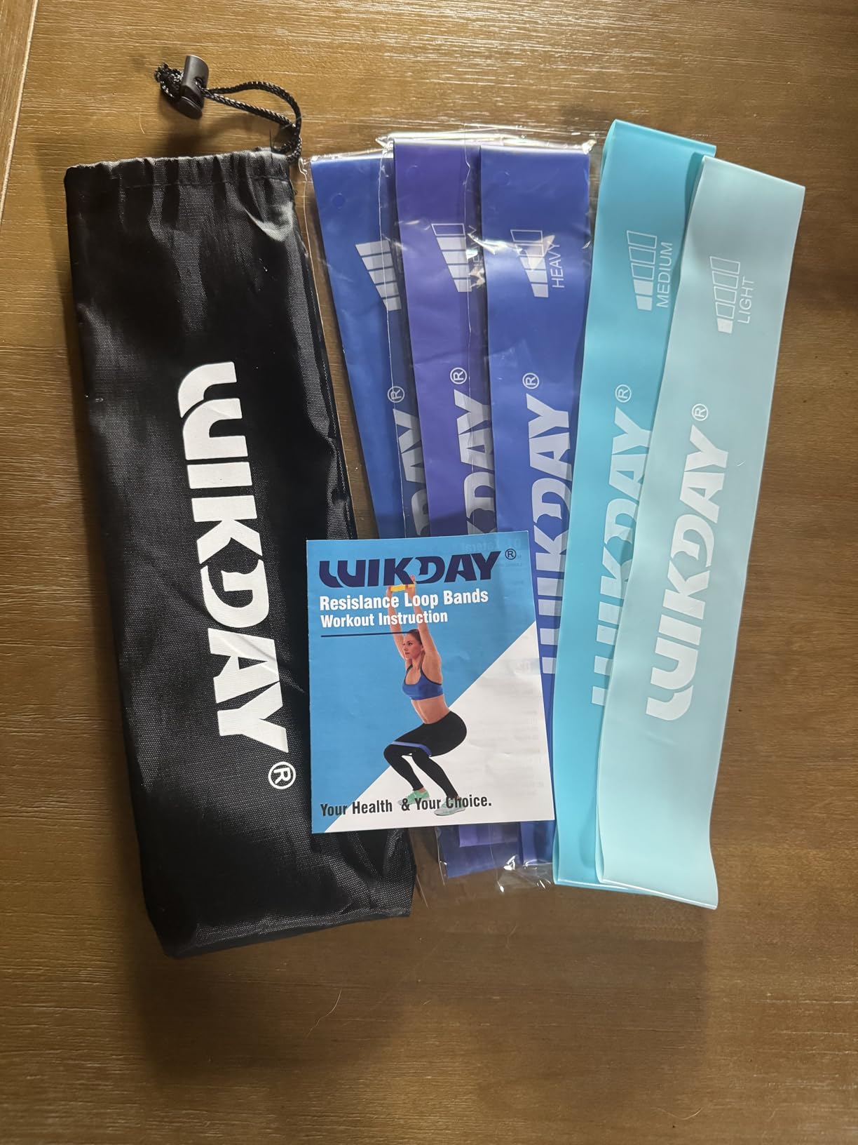 Resistance Bands for Working Out Exercise Loop Bands Workout Bands Set for Men Women Body Stretching, Crossfit Training, Home Workout, Physical Therapy, Booty Legs, Set of 5 customer photo 2