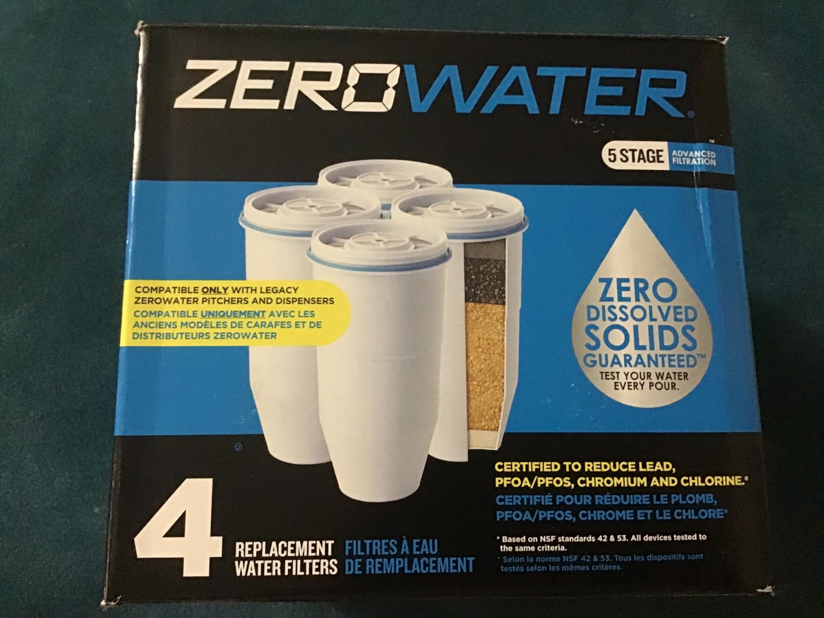 ZeroWater 32-Cup 5-Stage Water Filter Dispenser with Instant Read Out - 0 TDS for Improved Tap Water Taste - IAPMO Certified to Reduce Lead, Chromium, and PFOA/PFOS customer photo 1