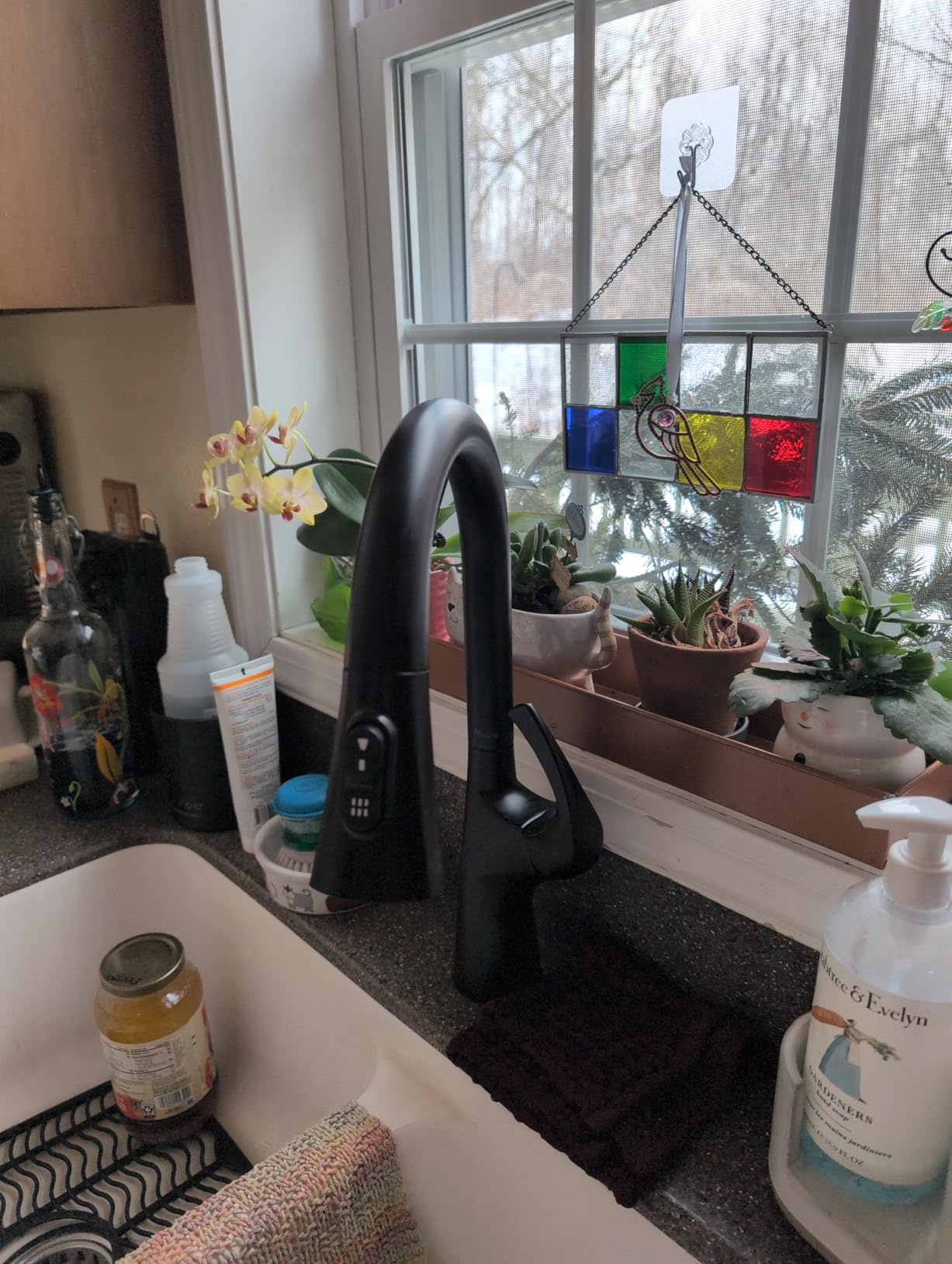 Pfister Talega Kitchen Faucet with Pull Down Sprayer, Single Handle, High Arc, NSF Certified, Spot Defense Stainless Steel Finish customer photo 2