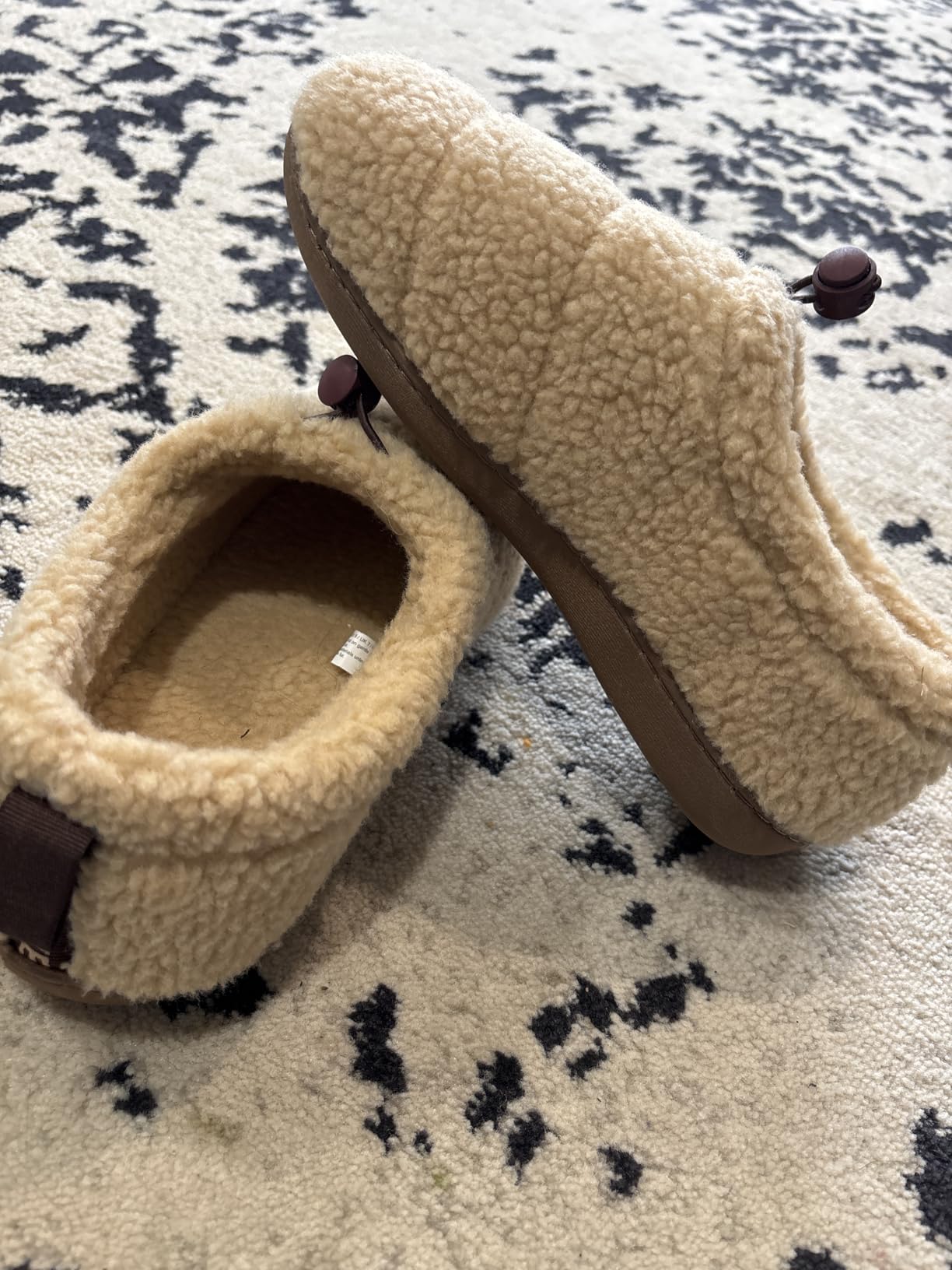 Women's Sherpa Fleece Camp Slippers Memory Foam Indoor Outdoor Machine Washable customer photo 1