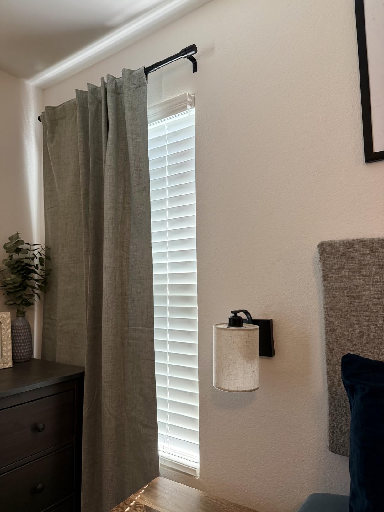 Joydeco Blackout Curtains for Bedroom - Nature Linen 84 Inch Long 100% Light Blocking 2 Panels Set, Rod Pocket & Back Tabs Living Room Drapes, Thermal Insulated Room Darkening Window Curtains customer photo 1