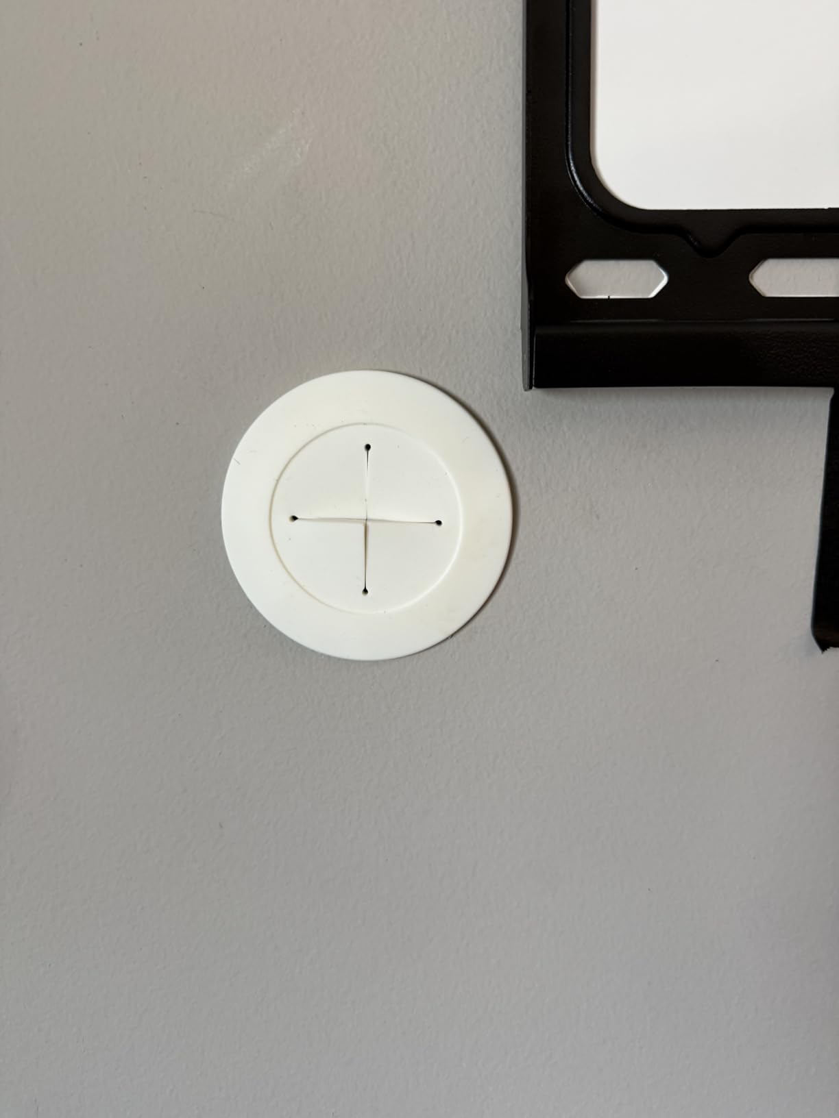 TV Wire Hider Kit for Wall Mount TV, White in Wall Cable Management Kit, Includes 2 Pass Throughs and Hole Saw Drill Attachment for Easy Install customer photo 2