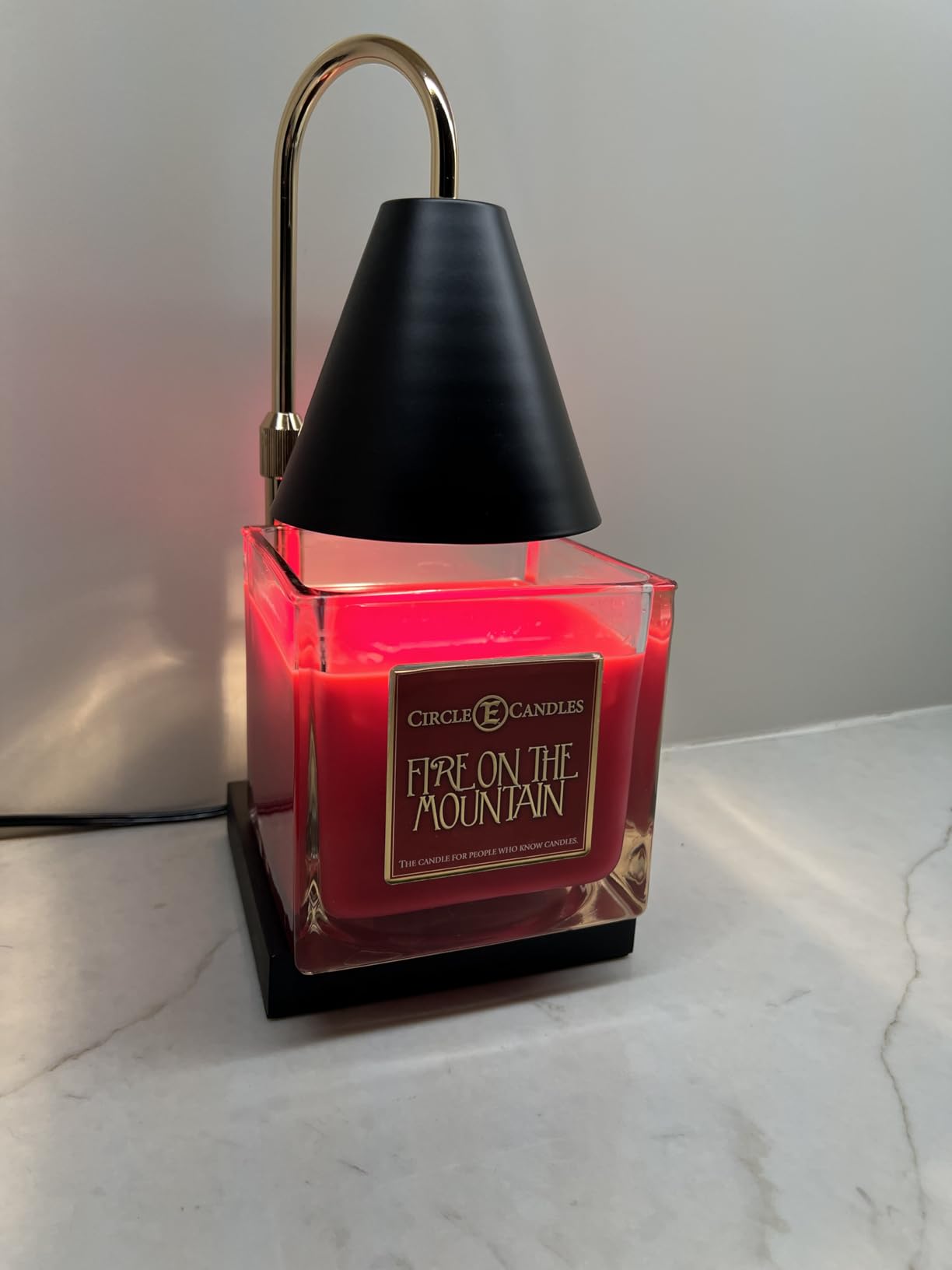 Modern Candle Warmer Lamp with Timer, Dimmable Candle Lamp Warmer, Mothers Day Birthday Gifts for Women Men, Black Candle Warmer, Adjustable Candle Light Warmer customer photo 1