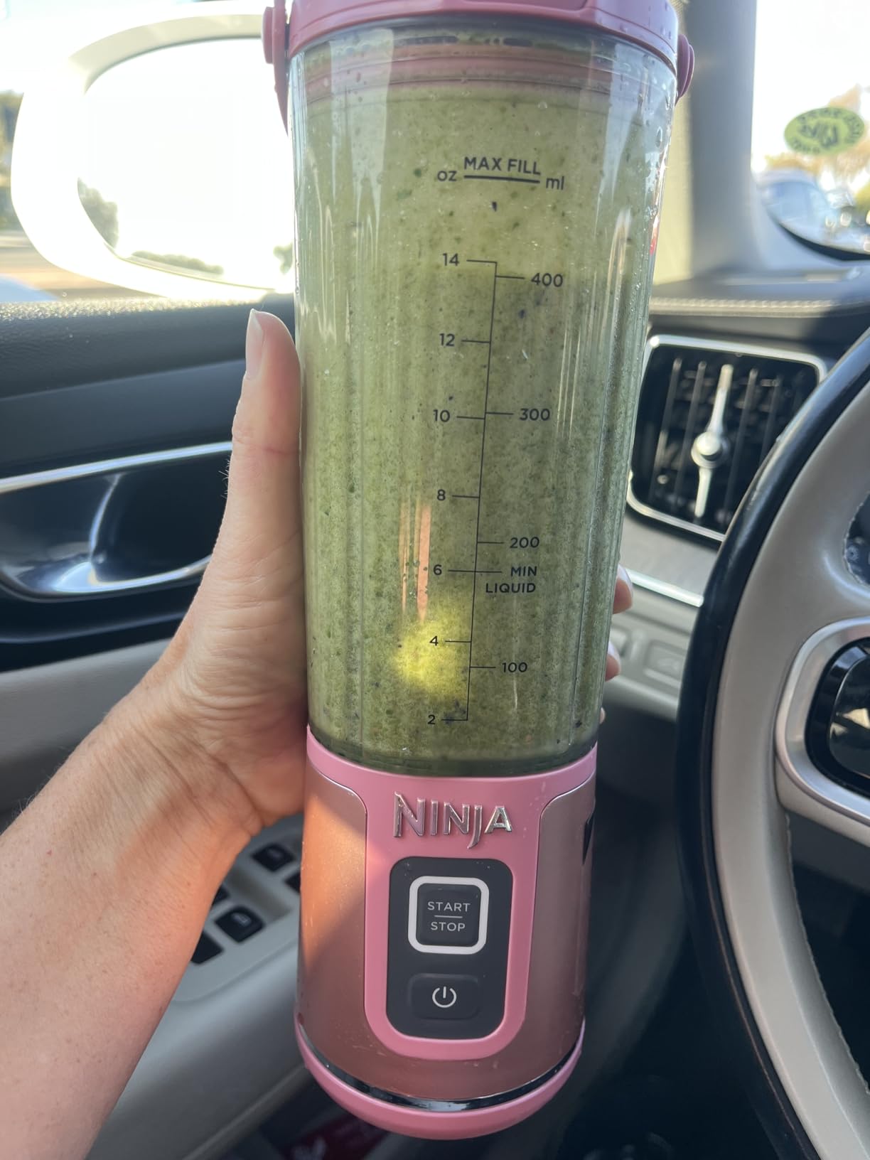 Ninja BC151EM Blast Portable Blender, Cordless, 18oz. Vessel, Personal Blender-for Shakes & Smoothies, BPA Free, Leakproof-Lid & Sip Spout, USB-C Rechargeable, Dishwasher Safe Parts, Forest Green customer photo 1
