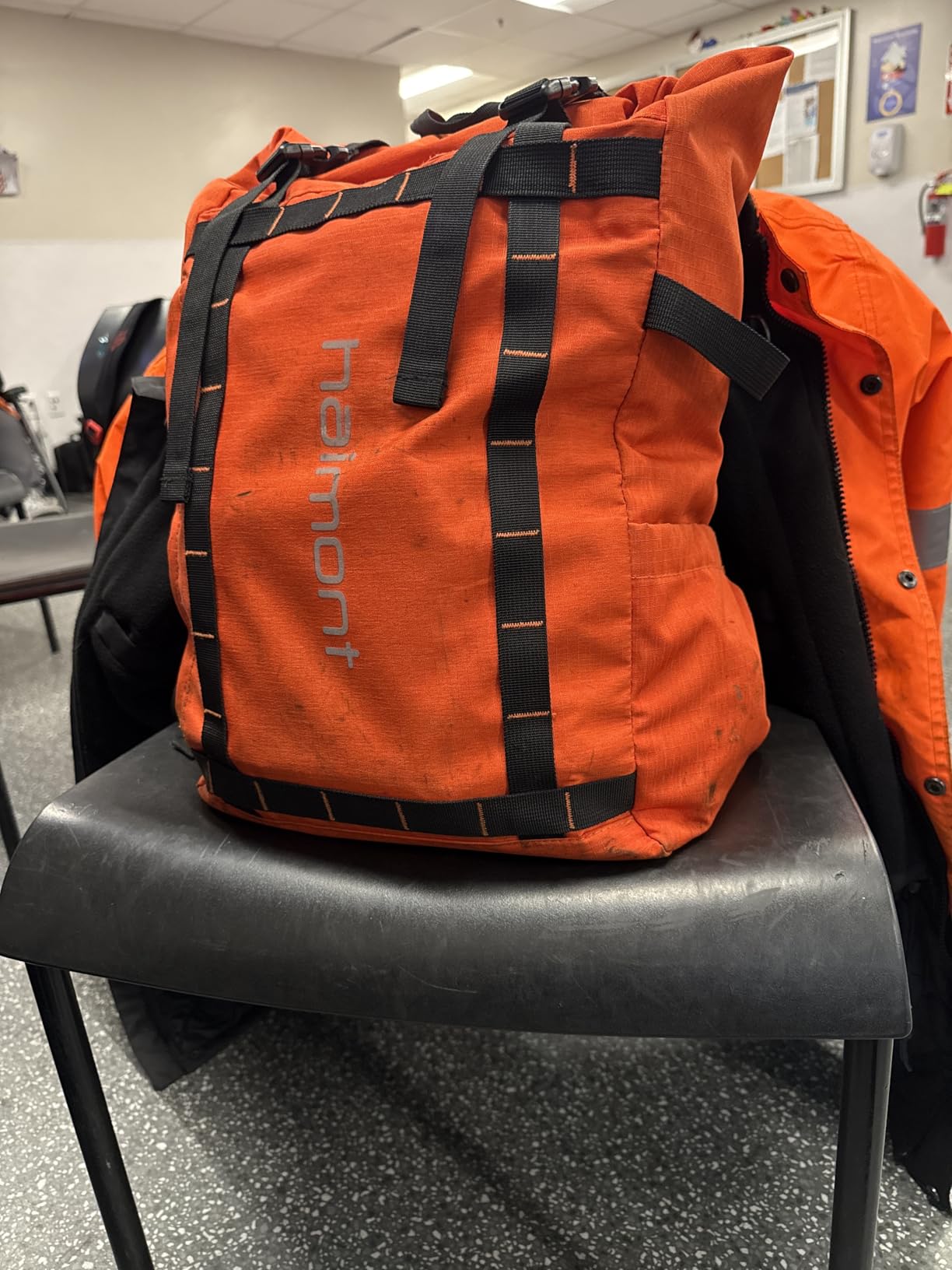 Haimont Rolltop Backpack for Men Women Water-Resistant Carry on Travel Backpack Casual Daypack with Laptop Compartment for Work Trip Hiking, 20L, Black customer photo 1