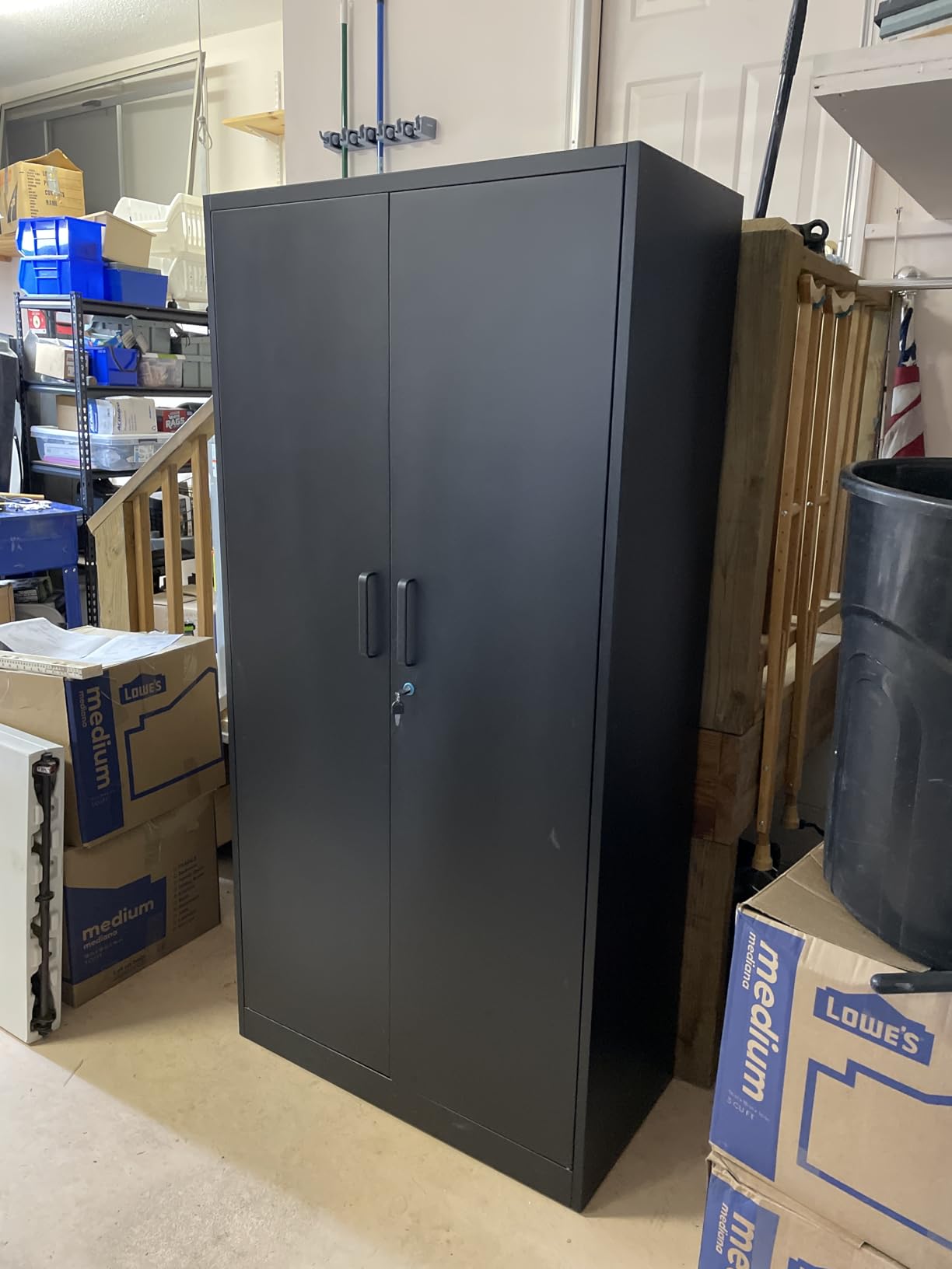 Letaya Metal Garage Storage Cabinets with Lock-72 Tall Tool Organizer Steel Lockers, 5 Adjustable Layers Shelves for Home, Office, Warehouse, Garage customer photo 1