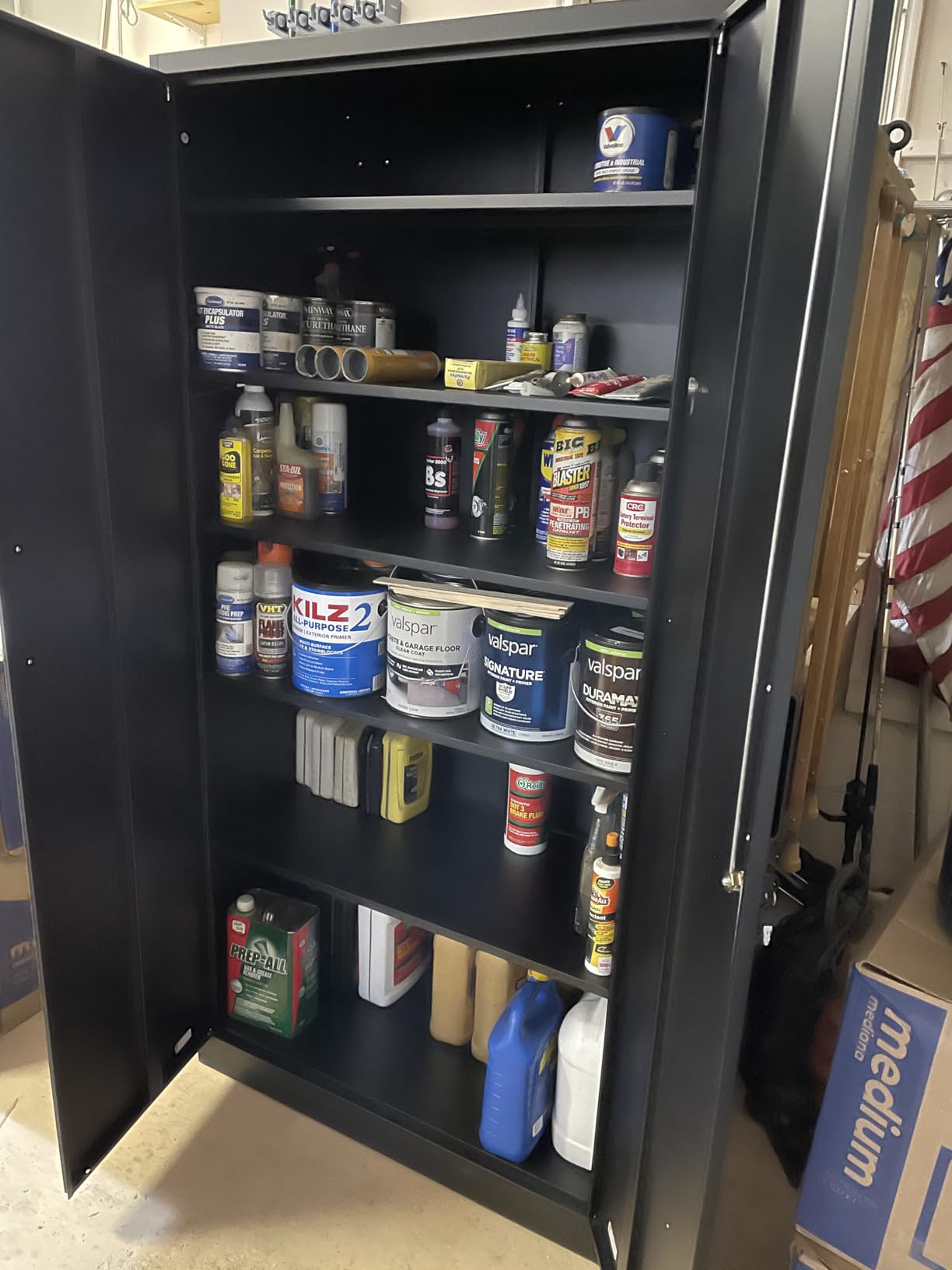 Letaya Metal Garage Storage Cabinets with Lock-72 Tall Tool Organizer Steel Lockers, 5 Adjustable Layers Shelves for Home, Office, Warehouse, Garage customer photo 2