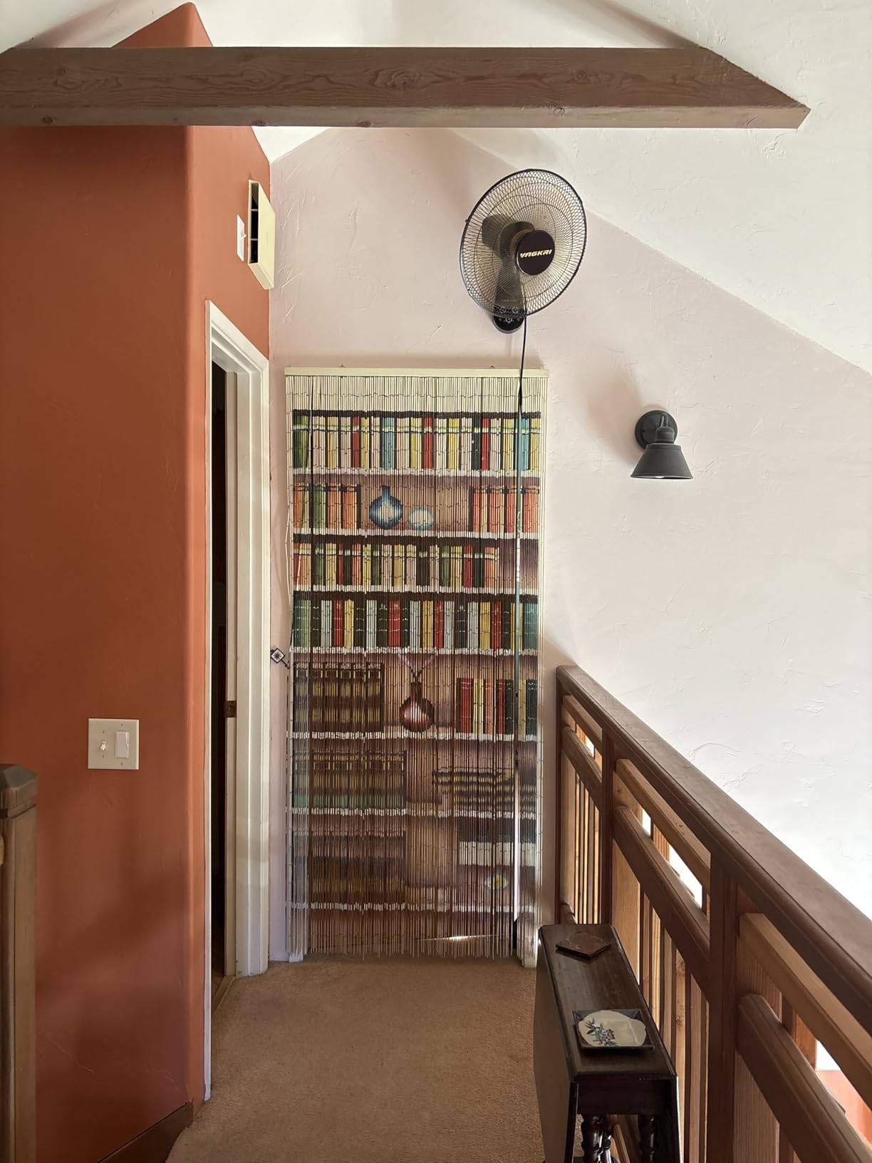 VAGKRI Wall Mount Fan, 16 Inch Wall Fans with 5 Blades, 5 Speeds, 8 Hour Timer, 90° Oscillating Quiet Fan with Remote for Home Office Bedroom Living Room Garage (Black) customer photo 1