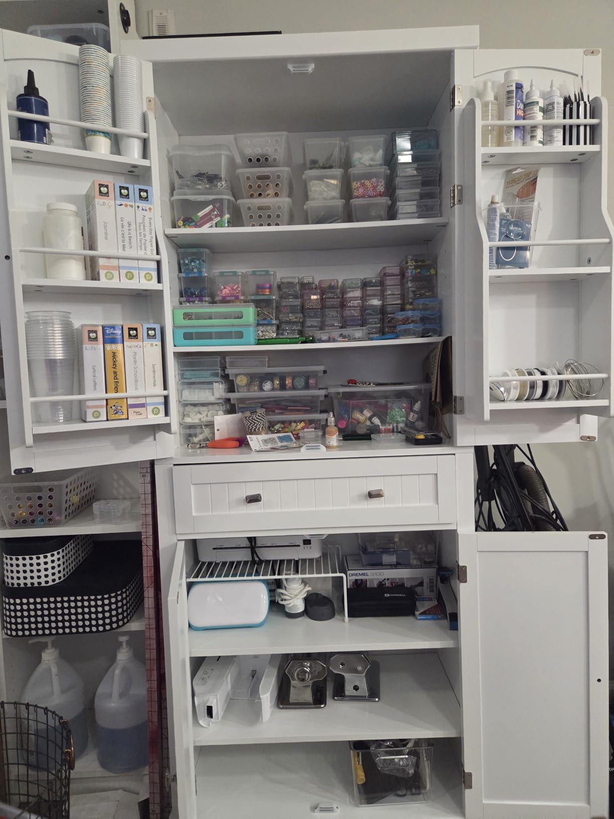 VASAGLE Pantry Cabinet, 71.7-Inch High Freestanding Tall Cupboard Storage Cabinet with a Drawer, 2 Cabinets, 4 Adjustable Shelves, 6 Door Shelves, for Living Room, Kitchen, White UBBC561P31V2 customer photo 2