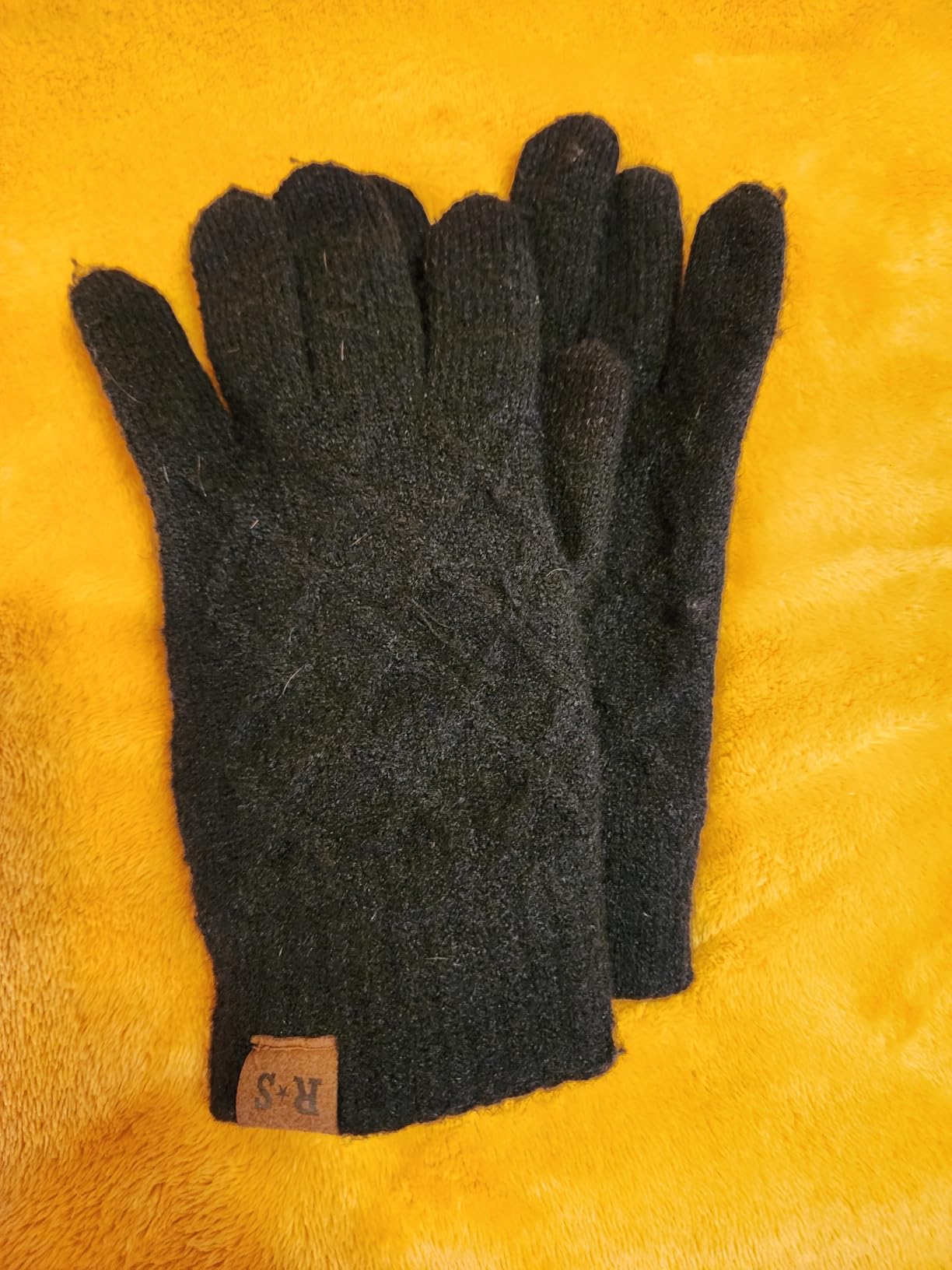 REACH STAR 2 Pairs Winter gloves for women Touch screen Elastic Thermal knit Lining Warm Gloves for Cold weather customer photo 1