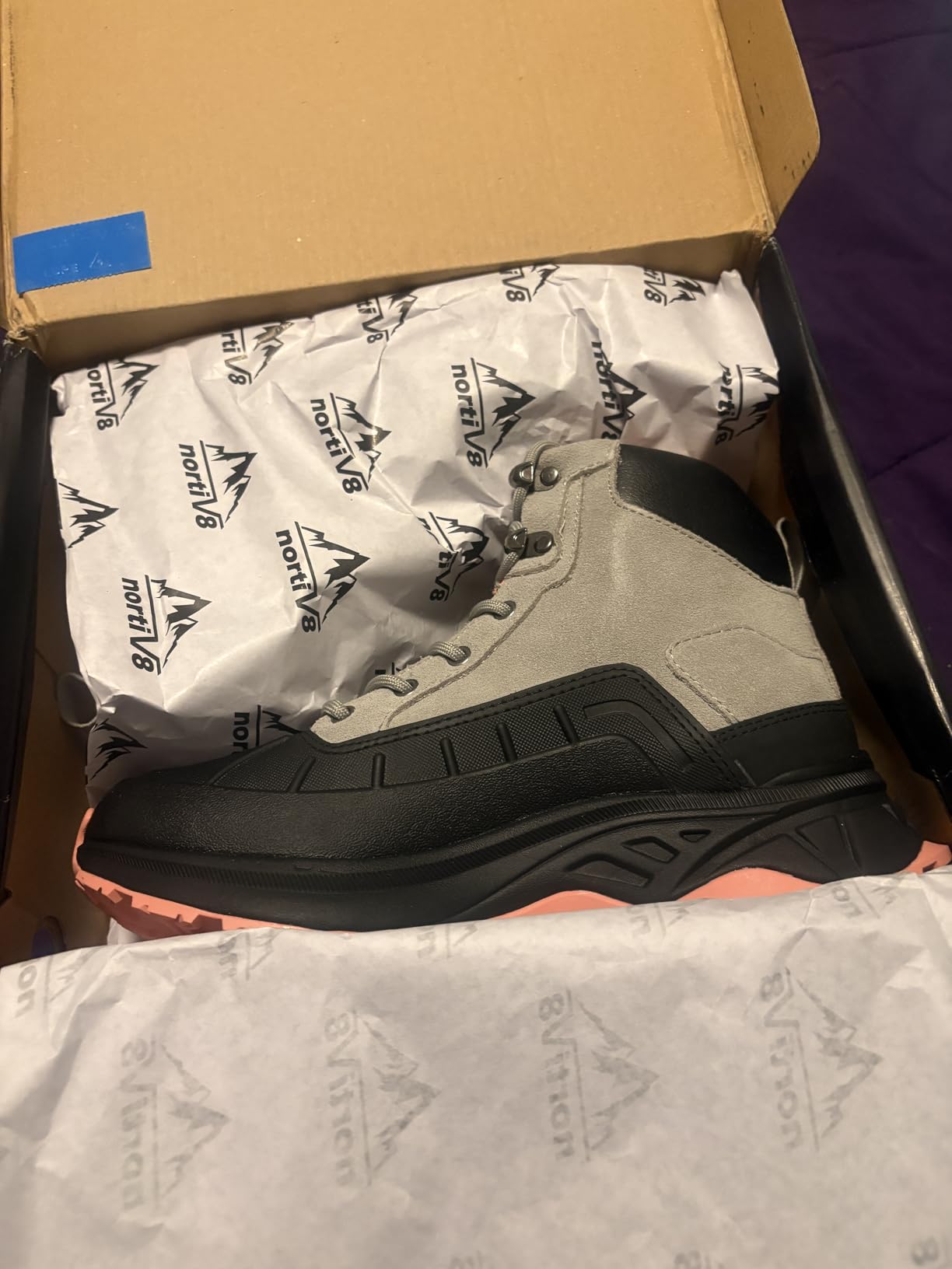 Women's Waterproof Hiking Boots Outdoor Trekking Camping Trail customer photo 2