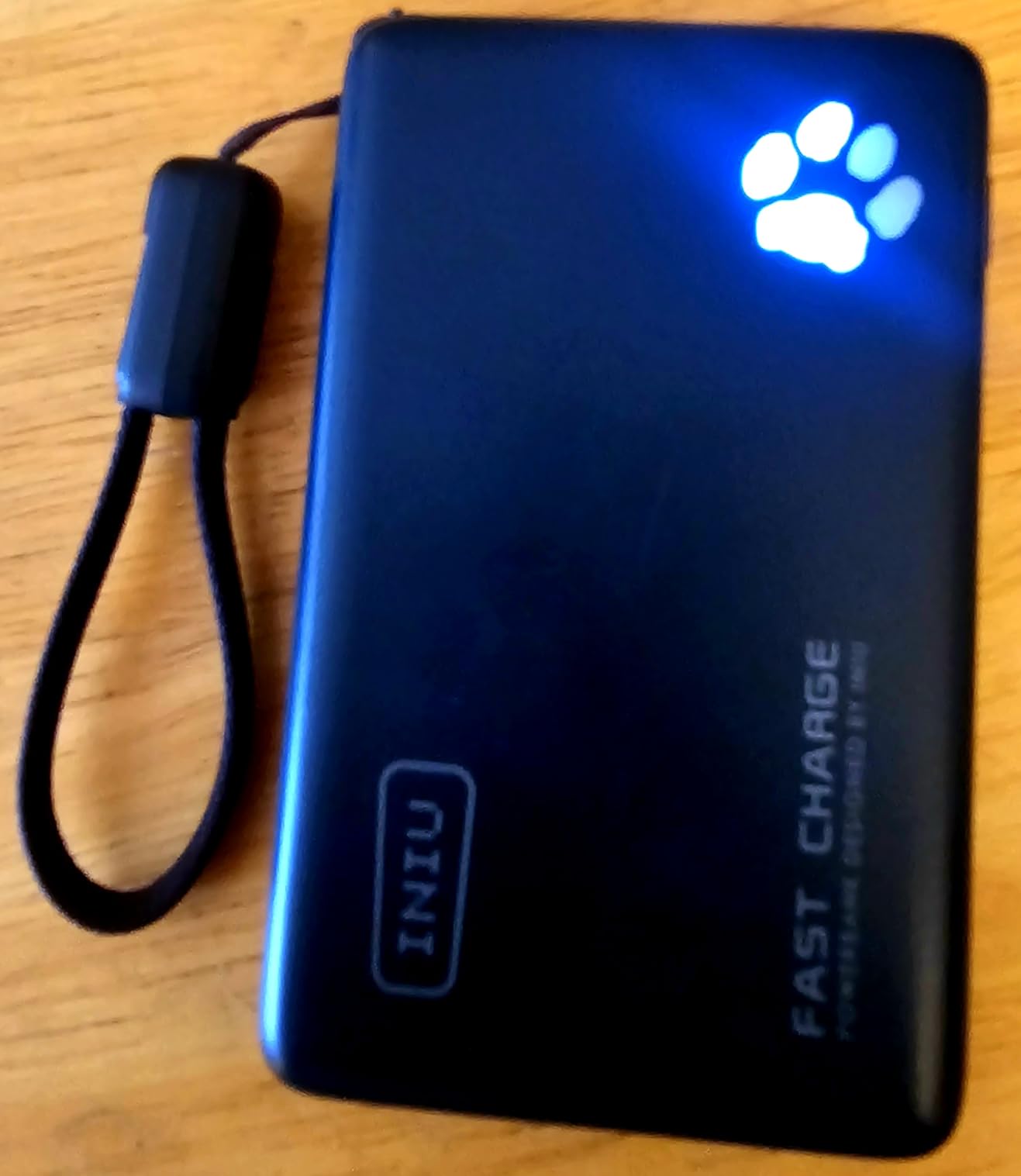 INIU Portable Charger, Ultra Slim 45W Fast Charging with Attached USB C Cable, Flight-Safe 10000mAh PD Power Bank Battery Pack, Travel Essential Phone Powerbank customer photo 1