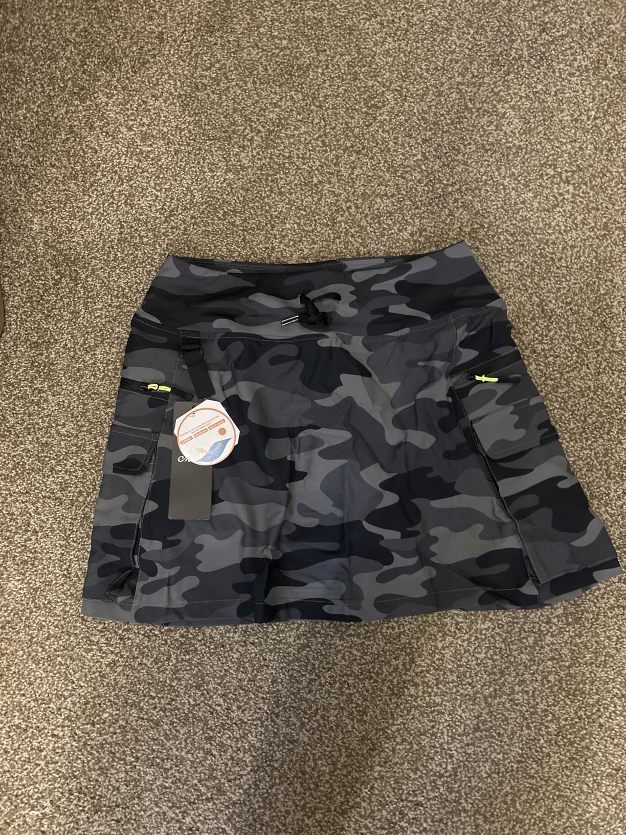 Skorts for Woman - Hiking Cargo Skorts with Zipper Pockets, High Waisted Quick Dry Golf Workout, Dressy Casual customer photo 1