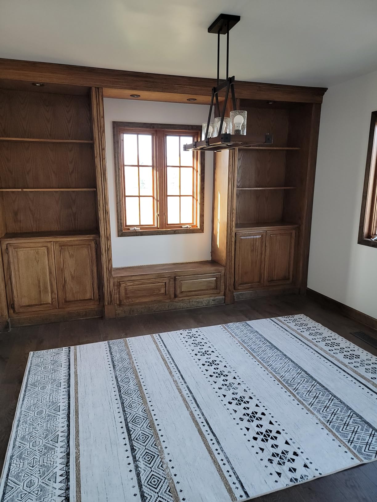 BESTSWEETIE 8x10 Area Rugs for Living Room Washable Moroccan Farmhouse Neutral Geometric Low Pile Non-Slip Soft Print Pattern Rug customer photo 2