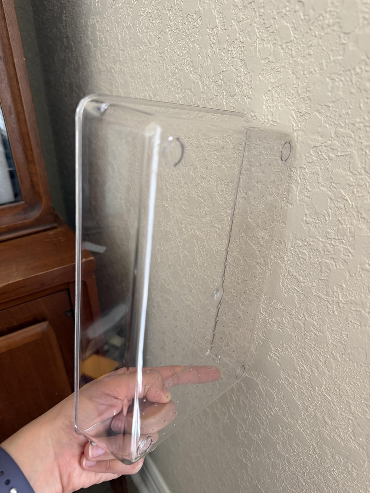 6 Pack Large Clear Plastic Drawer Organizer Trays, Acrylic Kitchen Drawer Organization and Storage Dividers, Non-Slip Storage Bins for Makeup, Kitchen Utensils, Bathroom, Jewelries and Office Desk customer photo 2