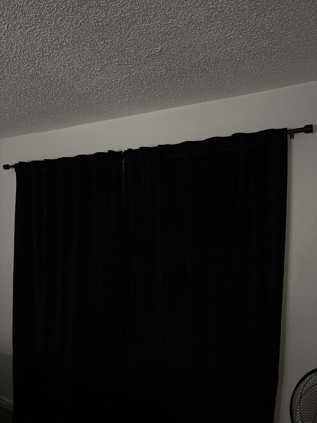 Joydeco Black 100% Blackout Curtains 84 Inch 2 Panels, Luxury Thermal Insulated Black Velvet Curtains for Bedroom Living Room, Soundproof Blackout Window Drapes, Rod Pocket & Back Tab (52W x 84L) customer photo 1