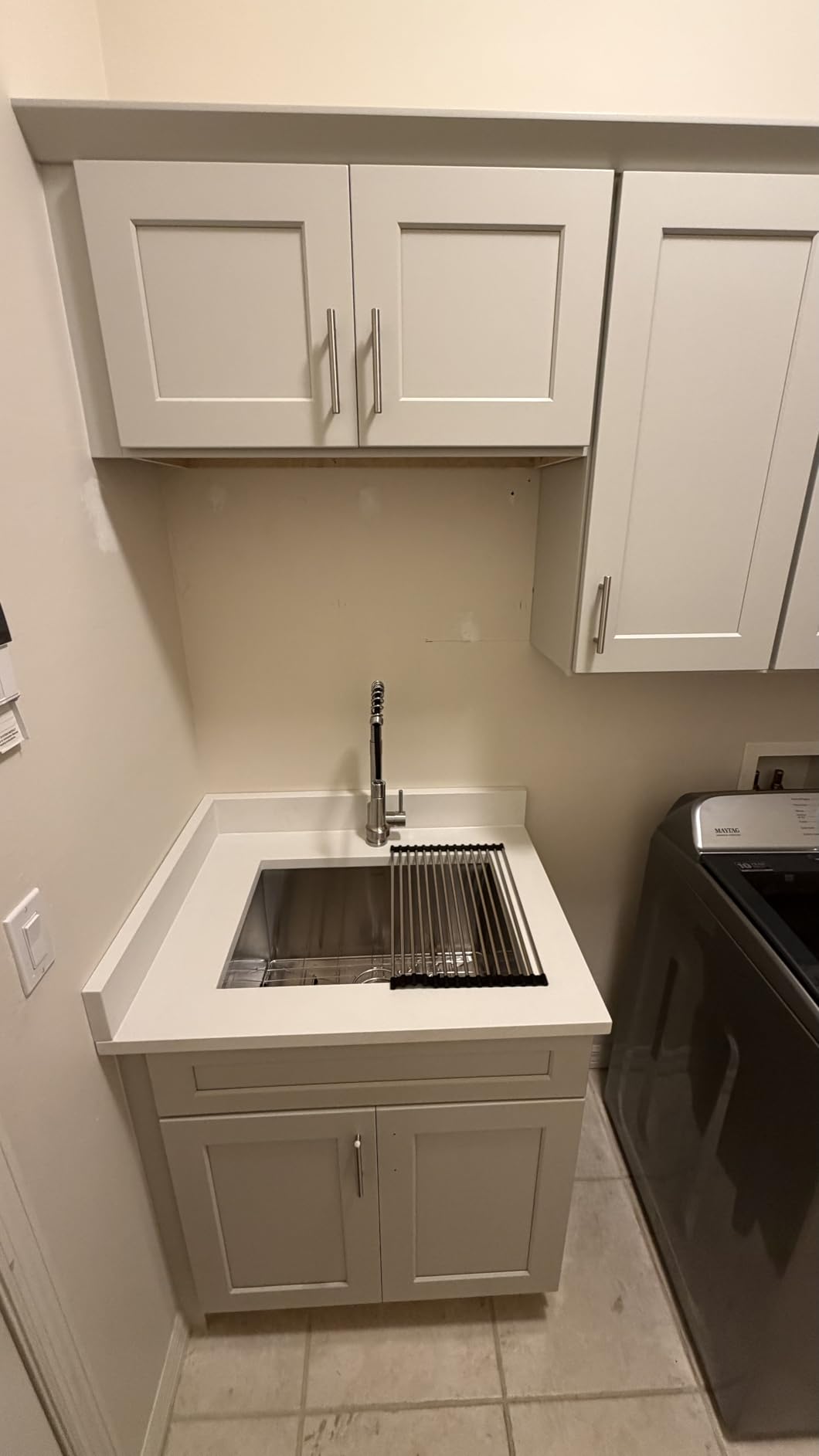 32 Kitchen Sink Undermount Workstation - Kichae 32x19 Undermount Kitchen Sinks Ledge Workstation 16-Gauge Stainless Steel Deep Single Bowl Under Counter Handmade Basin customer photo 1