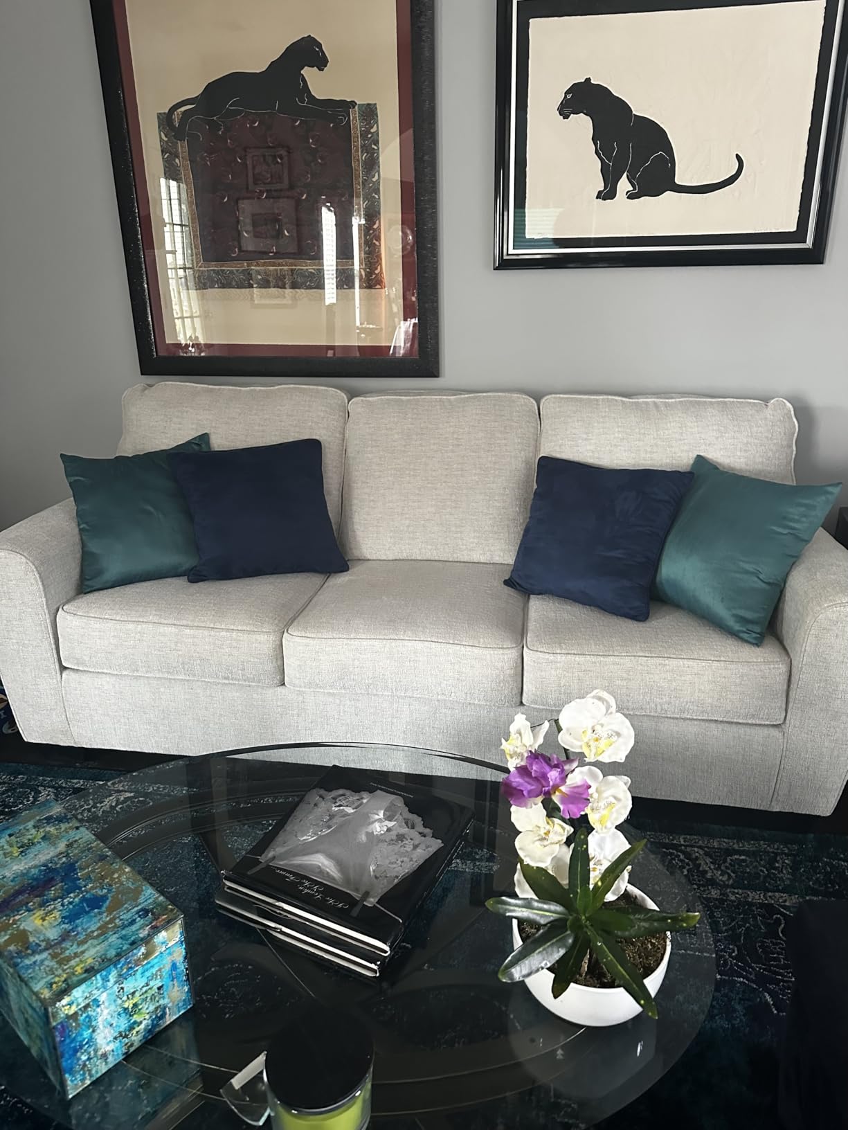 Signature Design by Ashley Cashton Casual Sofa for Living Room, Blue customer photo 1