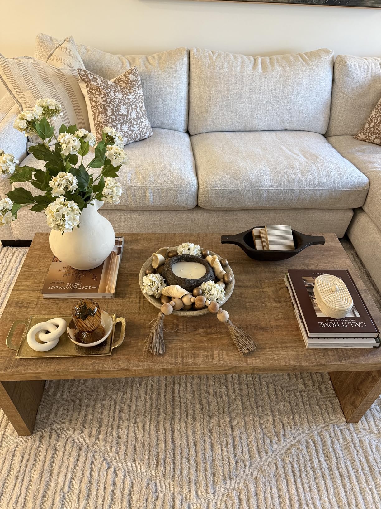 Coaster Home Furnishings Wooden Coffee Table w/ Side Panels & Center Brace, Mango Wood - Modern Rectangular Living Room and Bedroom Furniture for House and Apartment customer photo 1
