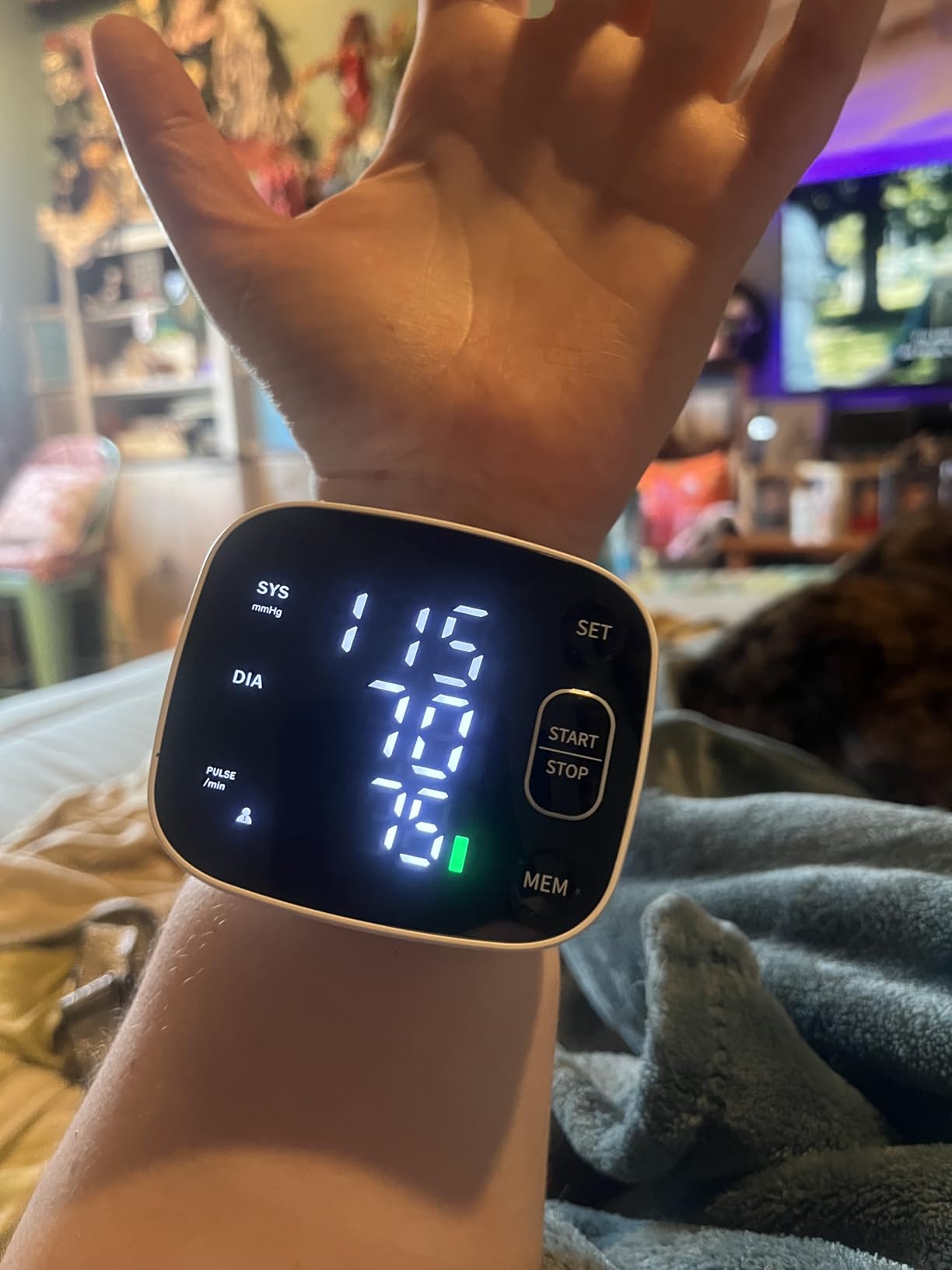 Oklar Blood Pressure Monitors for Home Use Rechargeable Wrist Digital BP Machine Cuff with LED Backlit Display, Voice Broadcast, 240 Memory Storage for 2 Users with Carrying Case customer photo 1