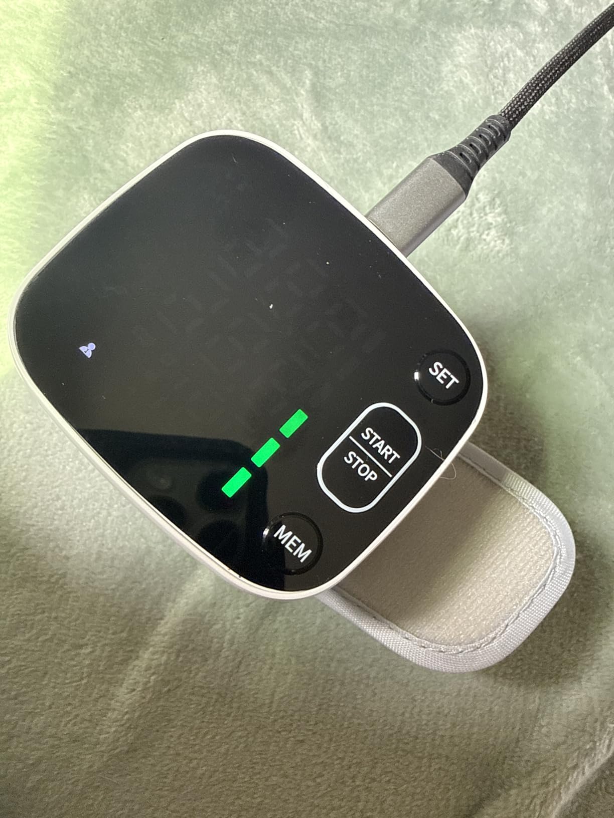 Oklar Blood Pressure Monitors for Home Use Rechargeable Wrist Digital BP Machine Cuff with LED Backlit Display, Voice Broadcast, 240 Memory Storage for 2 Users with Carrying Case customer photo 2