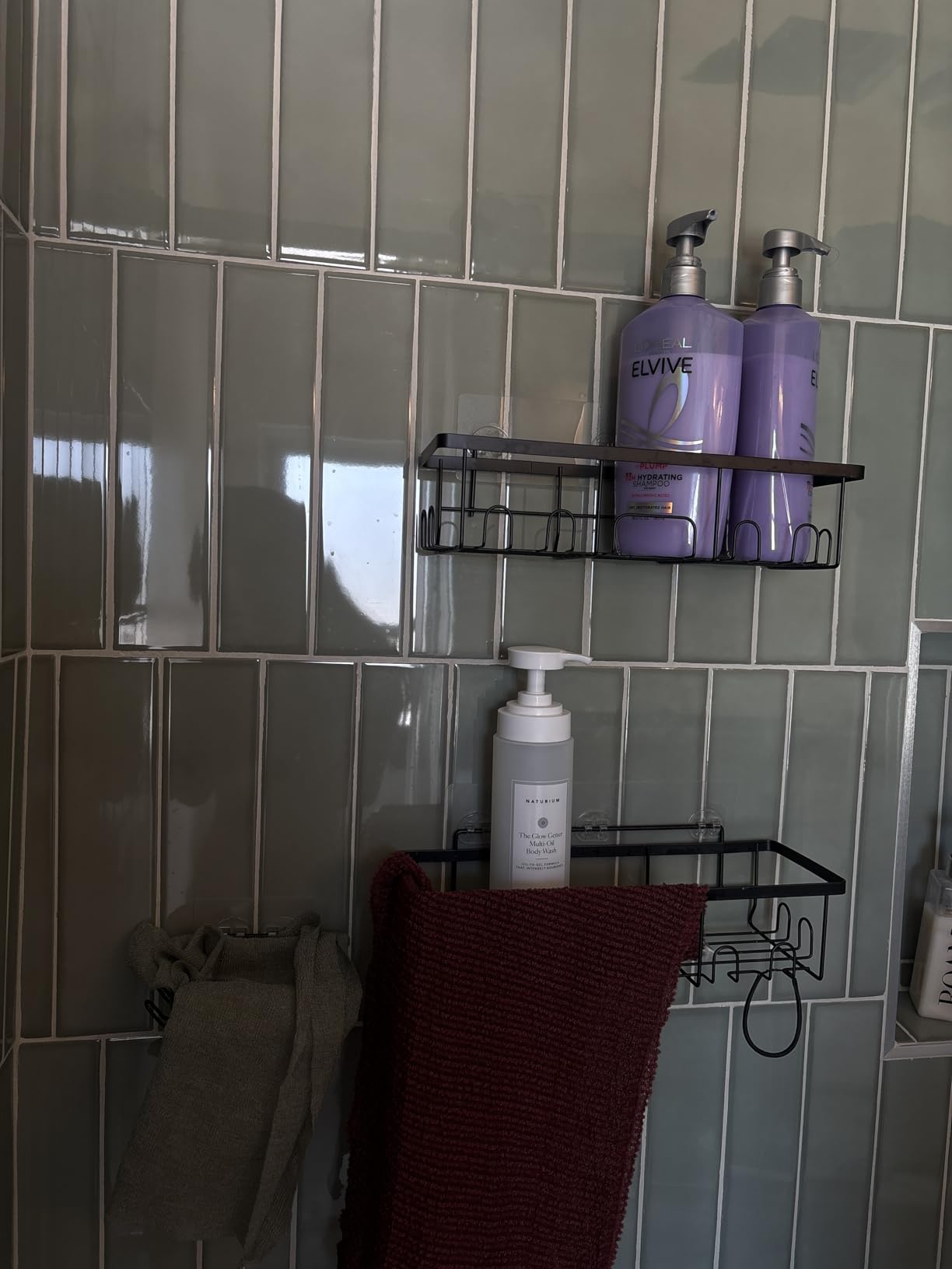 Veken Shower Caddy 6-Pack, Advanced Rustproof Design, No Drilling Adhesive Shelves, Rack with Soap Holder, Large Capacity Bathroom Organizers and Storage customer photo 1