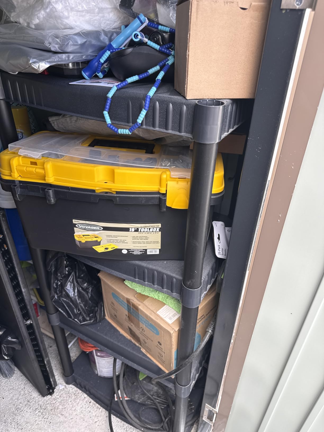 Plano 4-Shelf Plastic Storage Shelves, 48