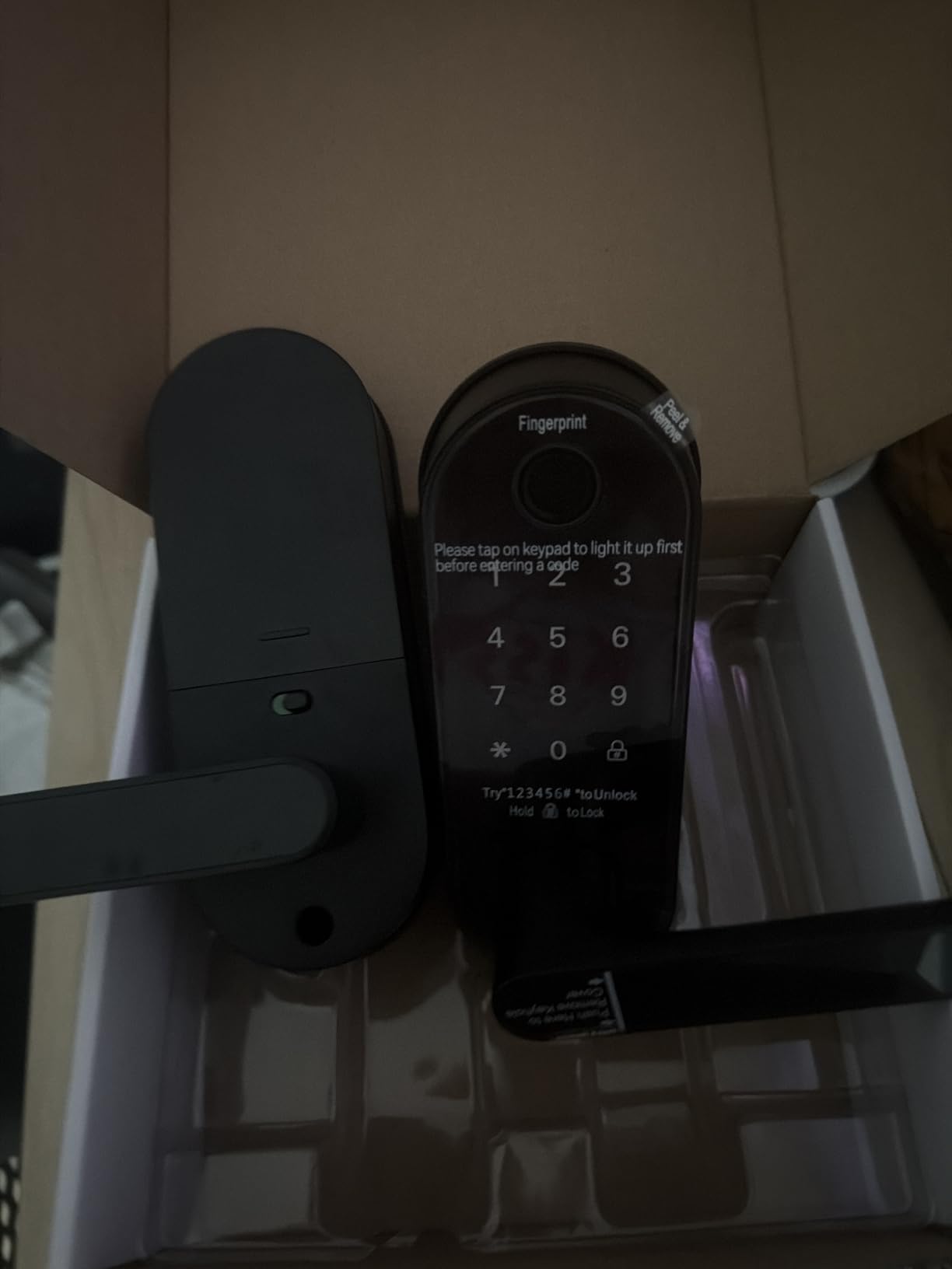 Bluetooth Fingerprint Smart Lock with Handle and Keypad - Fits Most US Doors, DIY Install, Keyless Entry, Ideal for Home, Airbnb, Rental customer photo 2