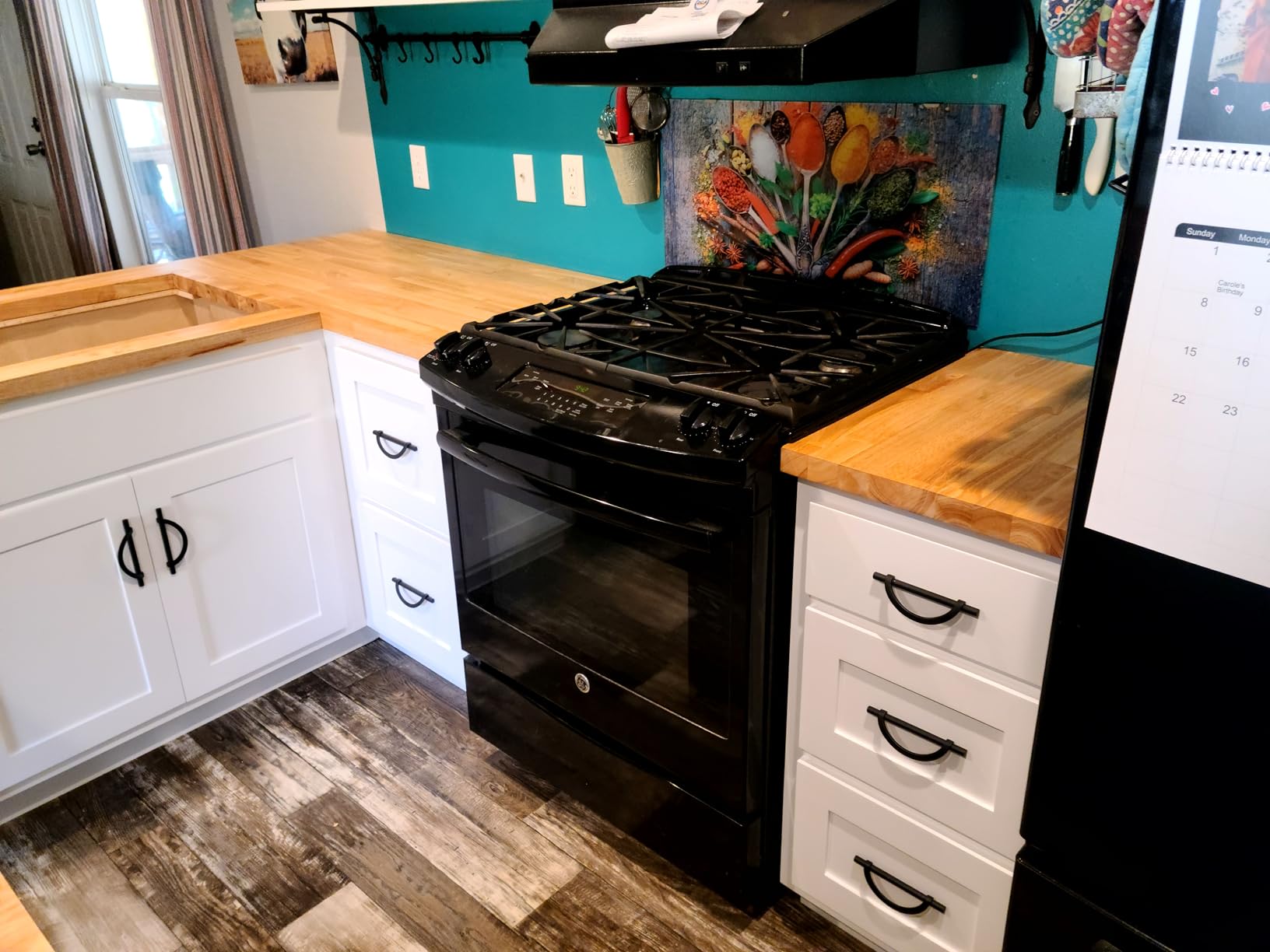 Bme Hevea Solid Wood Butcher Block Table Top, Desk top, Unfinished Butcher Block Countertop for DIY Desktop/Kitchen Countertop, 4ft L x 30