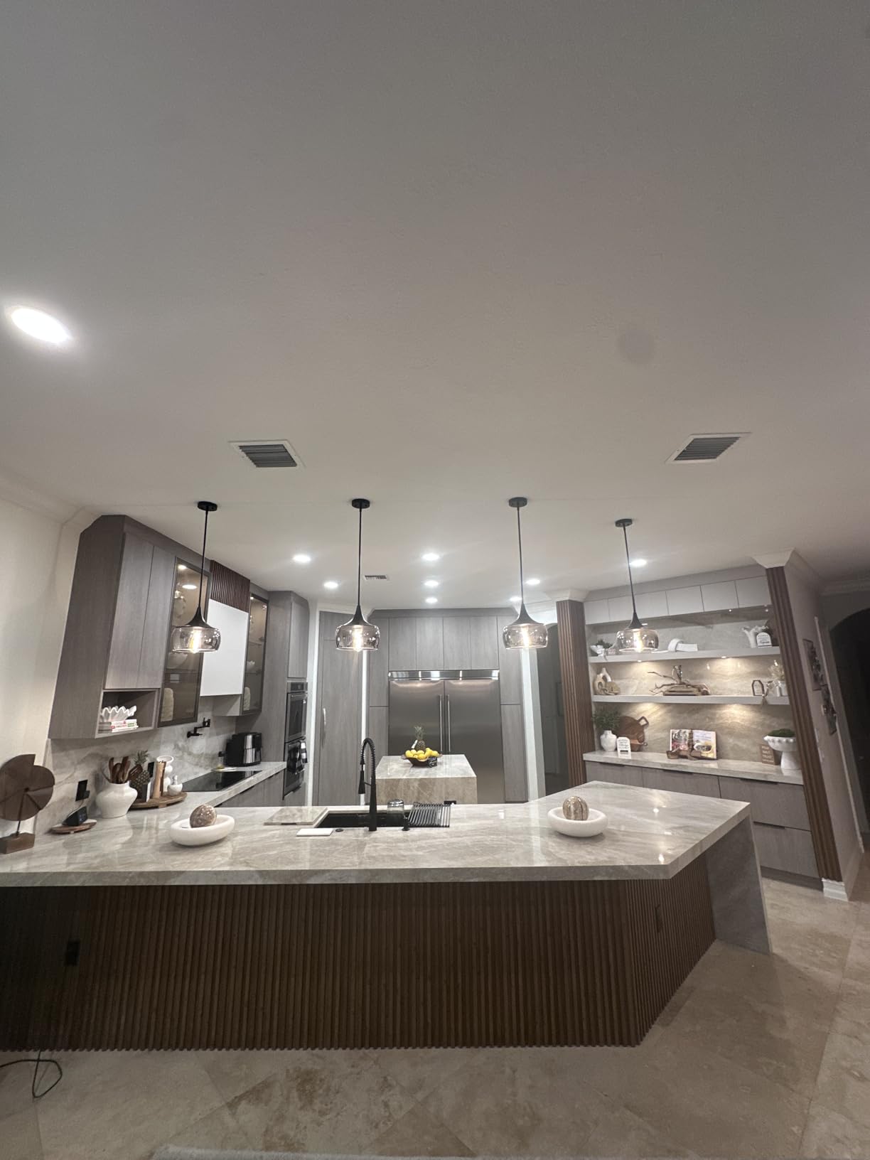 KOHLER K-REC22745-SD-BL Semi-Professional Kitchen Sink Faucets with Soap Dispenser, Commercial Kitchen Faucets with Pull Down Sprayer, Matte Black customer photo 1