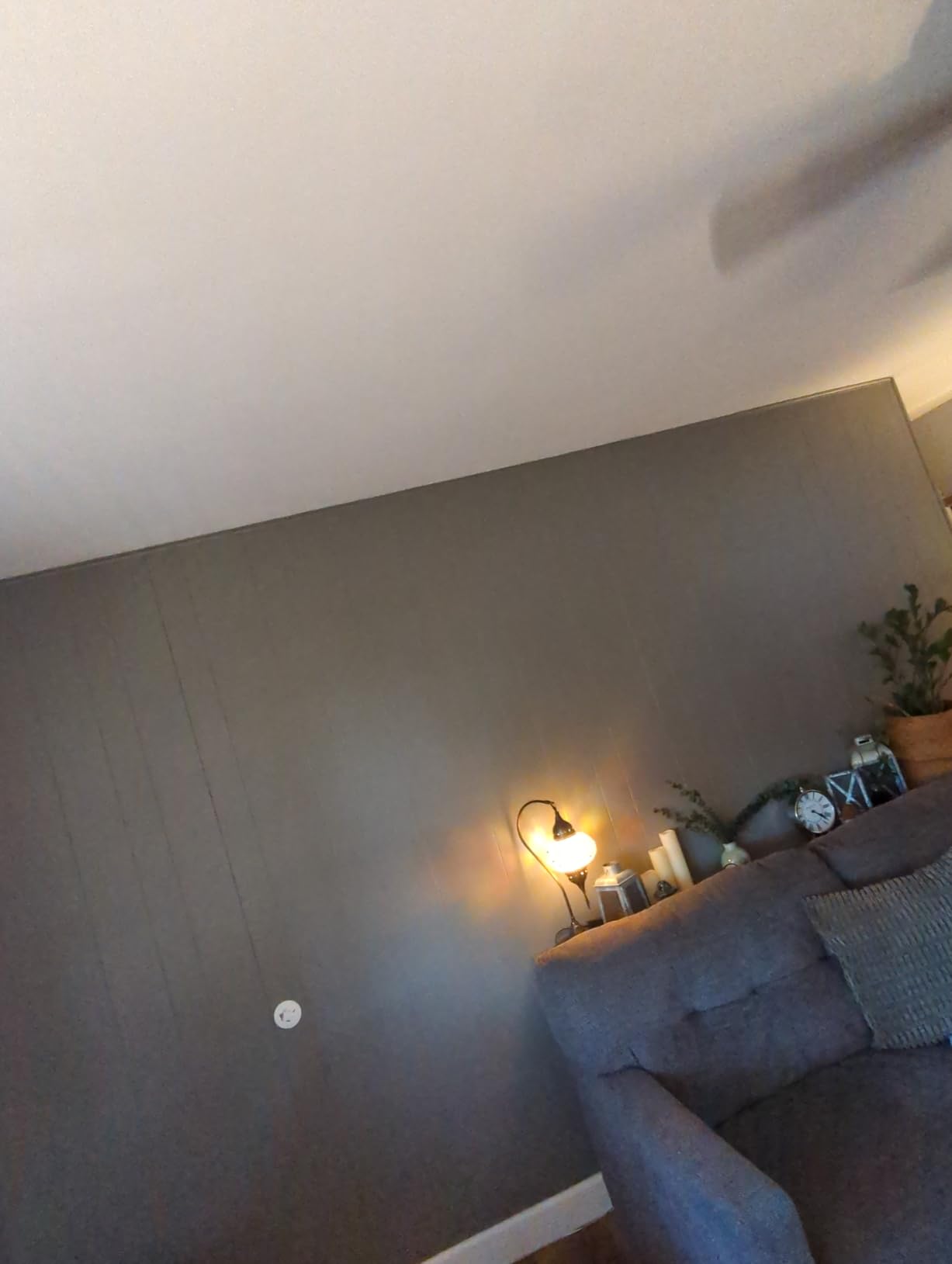 Glidden Total 1 gal. Swirling Smoke/Beige Eggshell Interior Paint with Primer customer photo 1